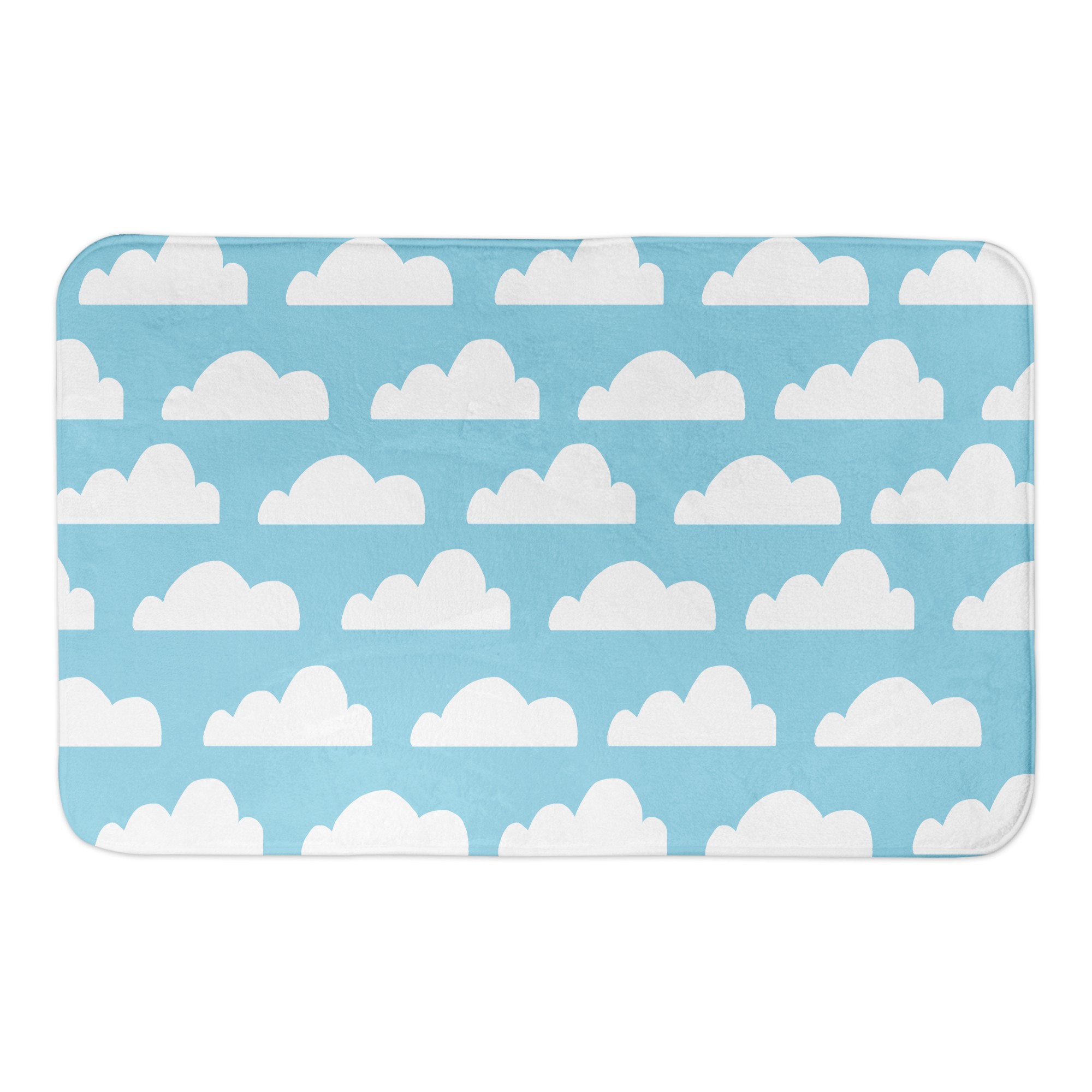 Cloud Pattern 34x21 Bath Mat
