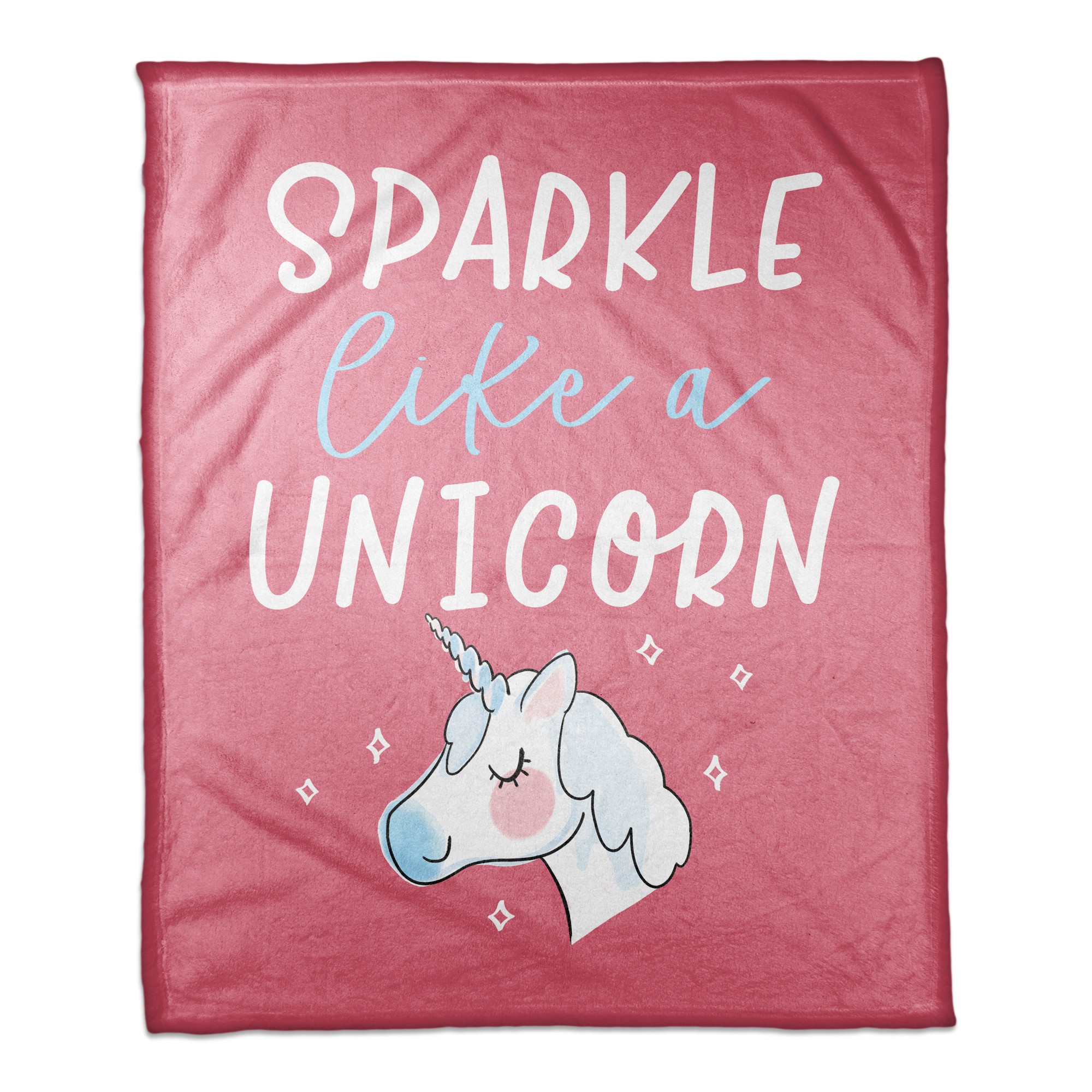 Sparkle Like A Unicorn 50x60 Coral Fleece Blanket
