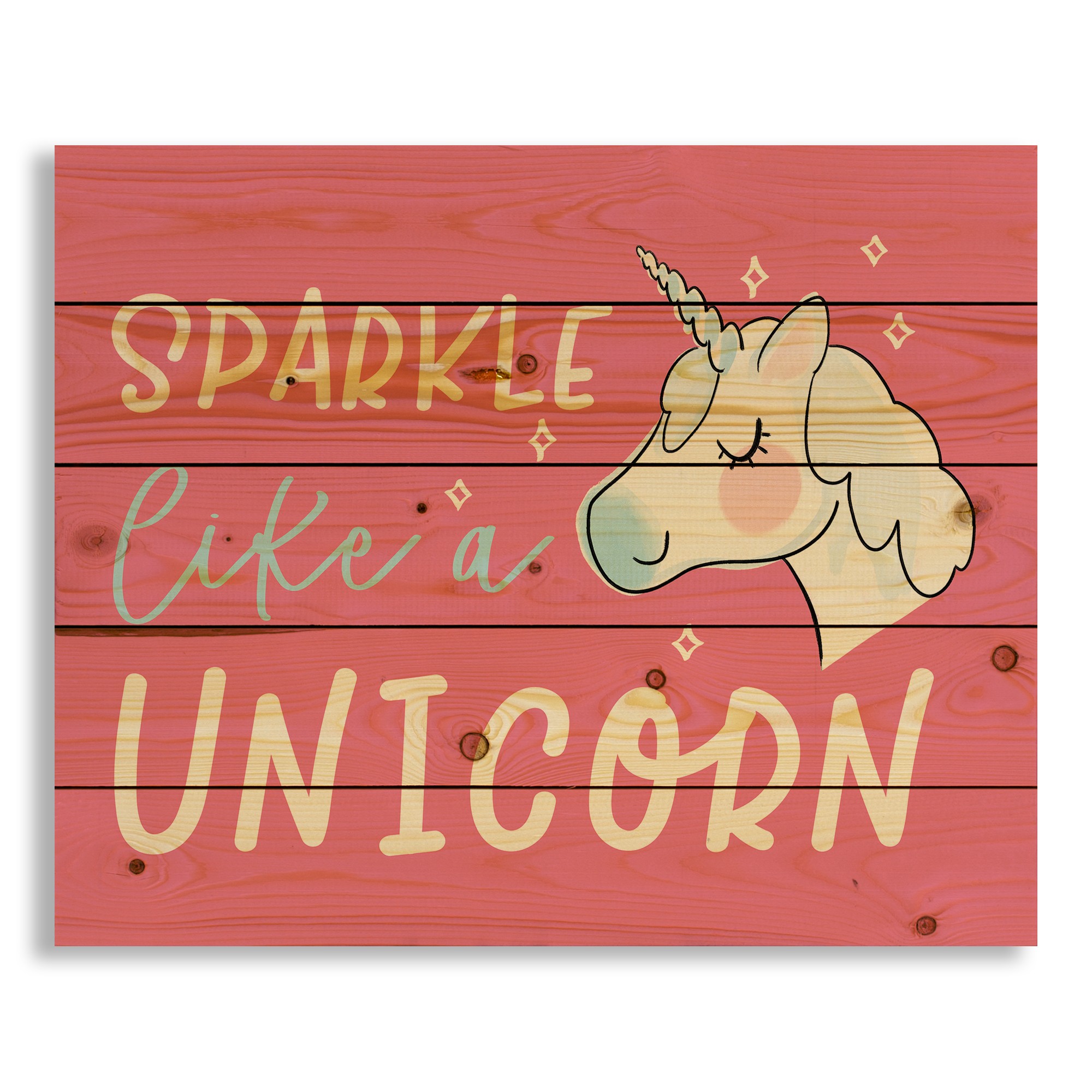 Sparkle Like A Unicorn 22x18 Pallet Wood Art