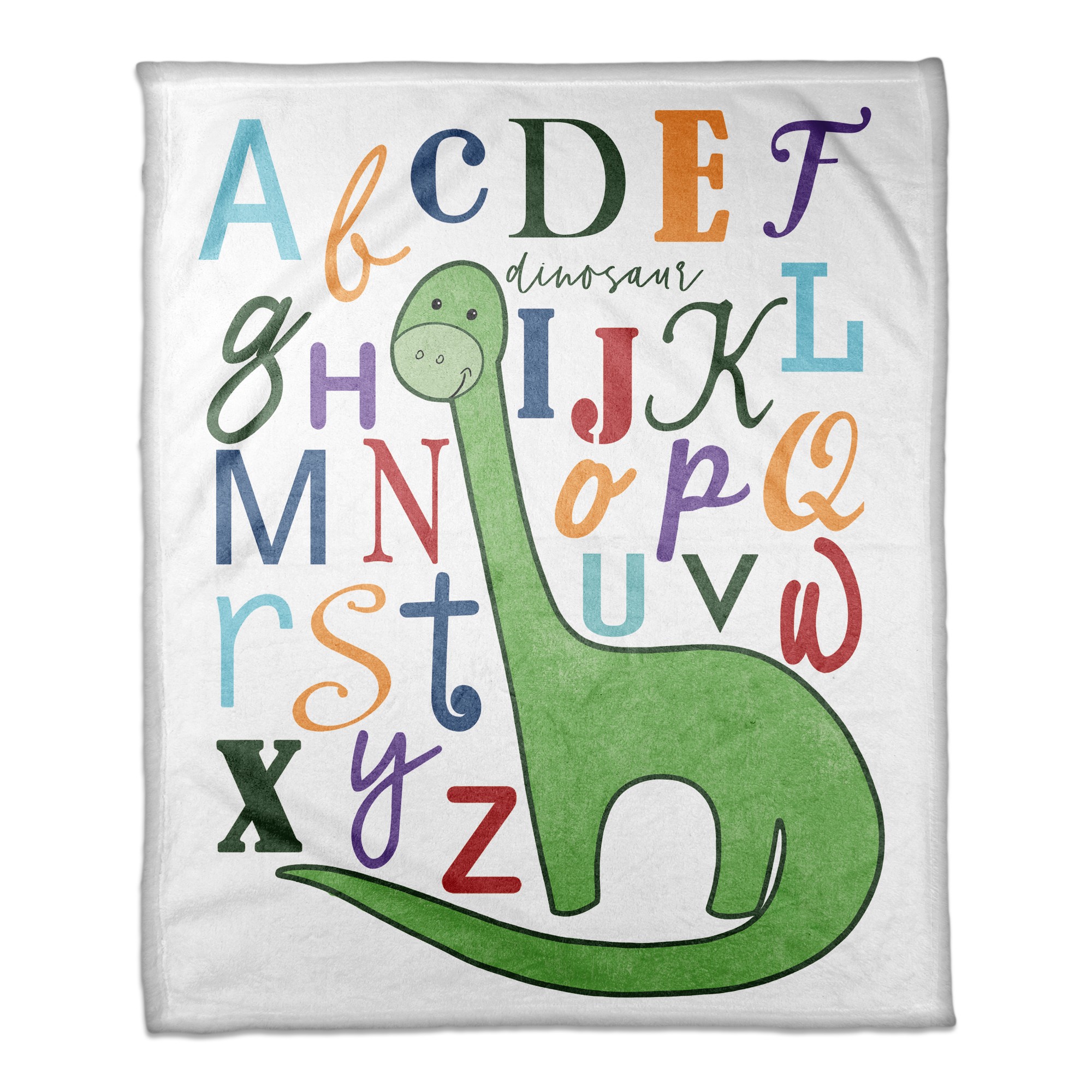 Dinosaur Alphabet 50x60 Coral Fleece Blanket