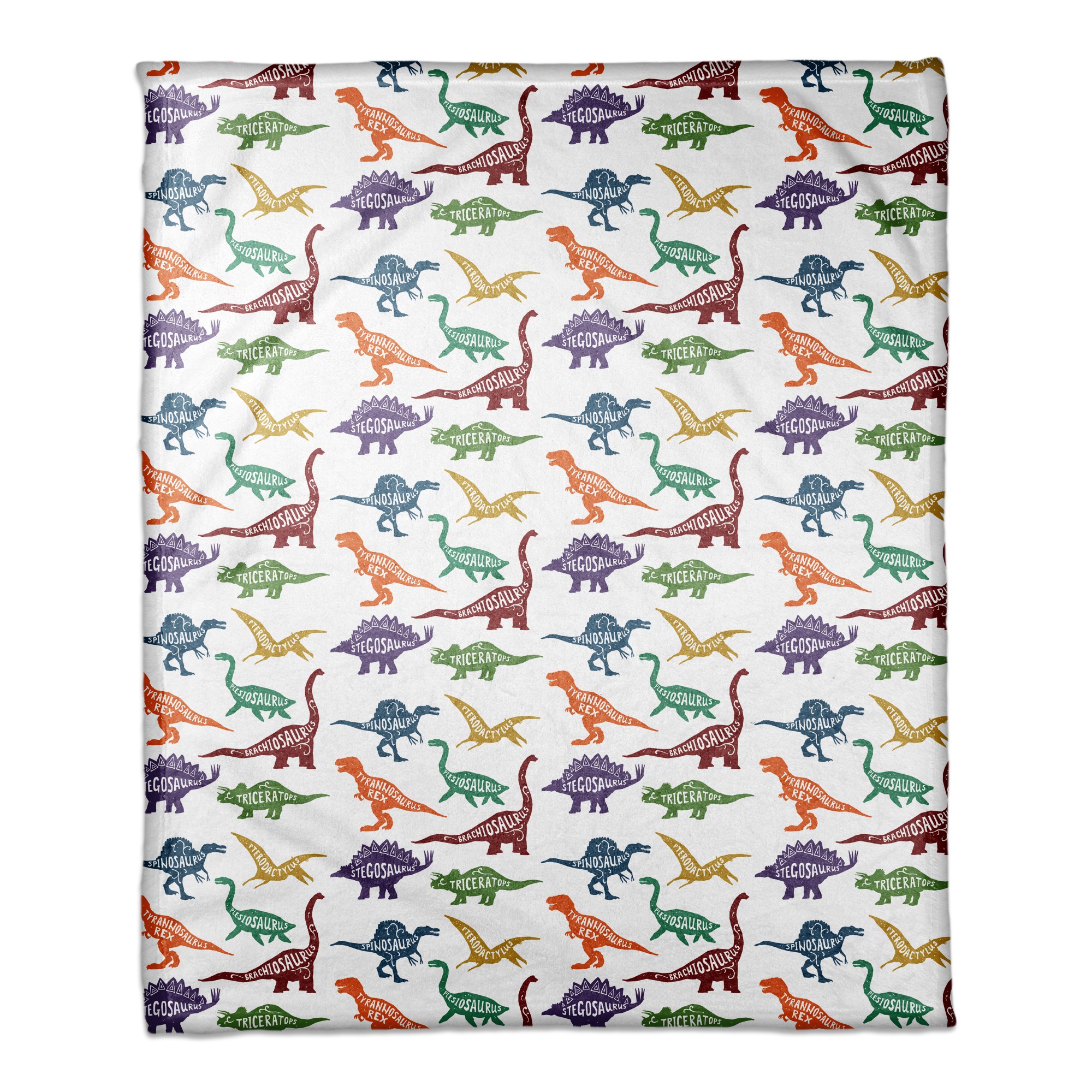 Dinosaur Pattern 50x60 Coral Fleece Blanket