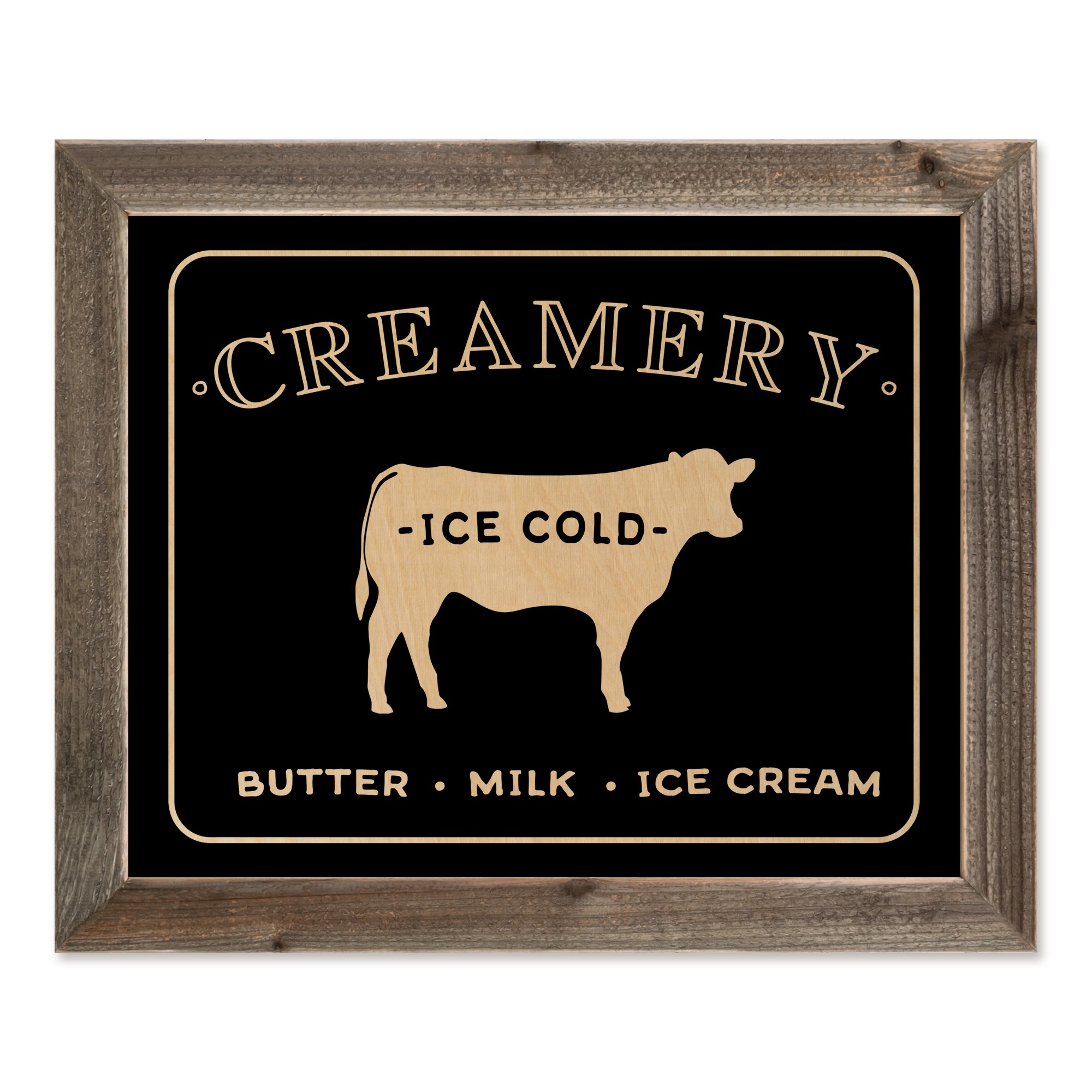 The Creamery 20x16 Framed Wood Print