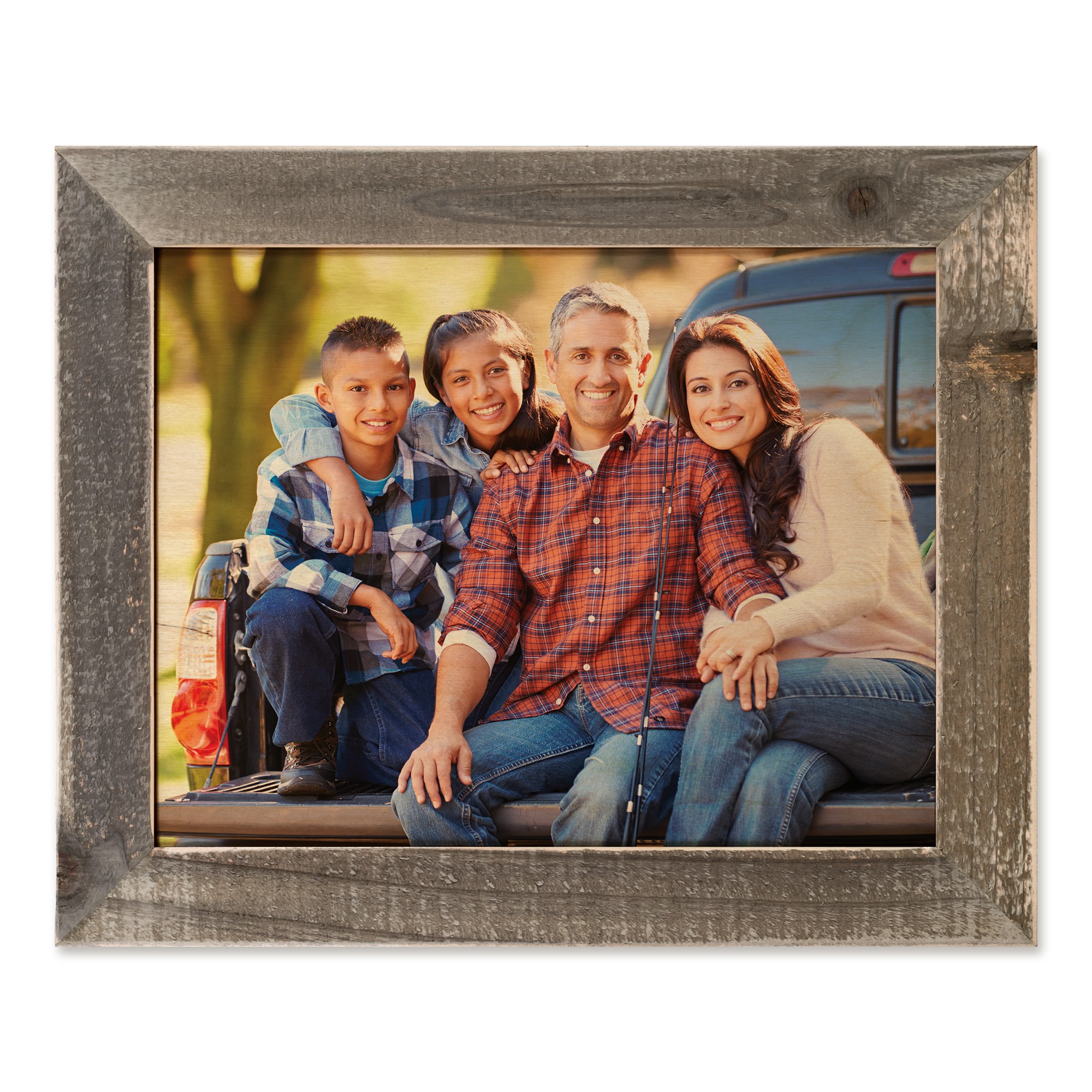 Photo Upload 14x11 Personalized Framed Wood Print