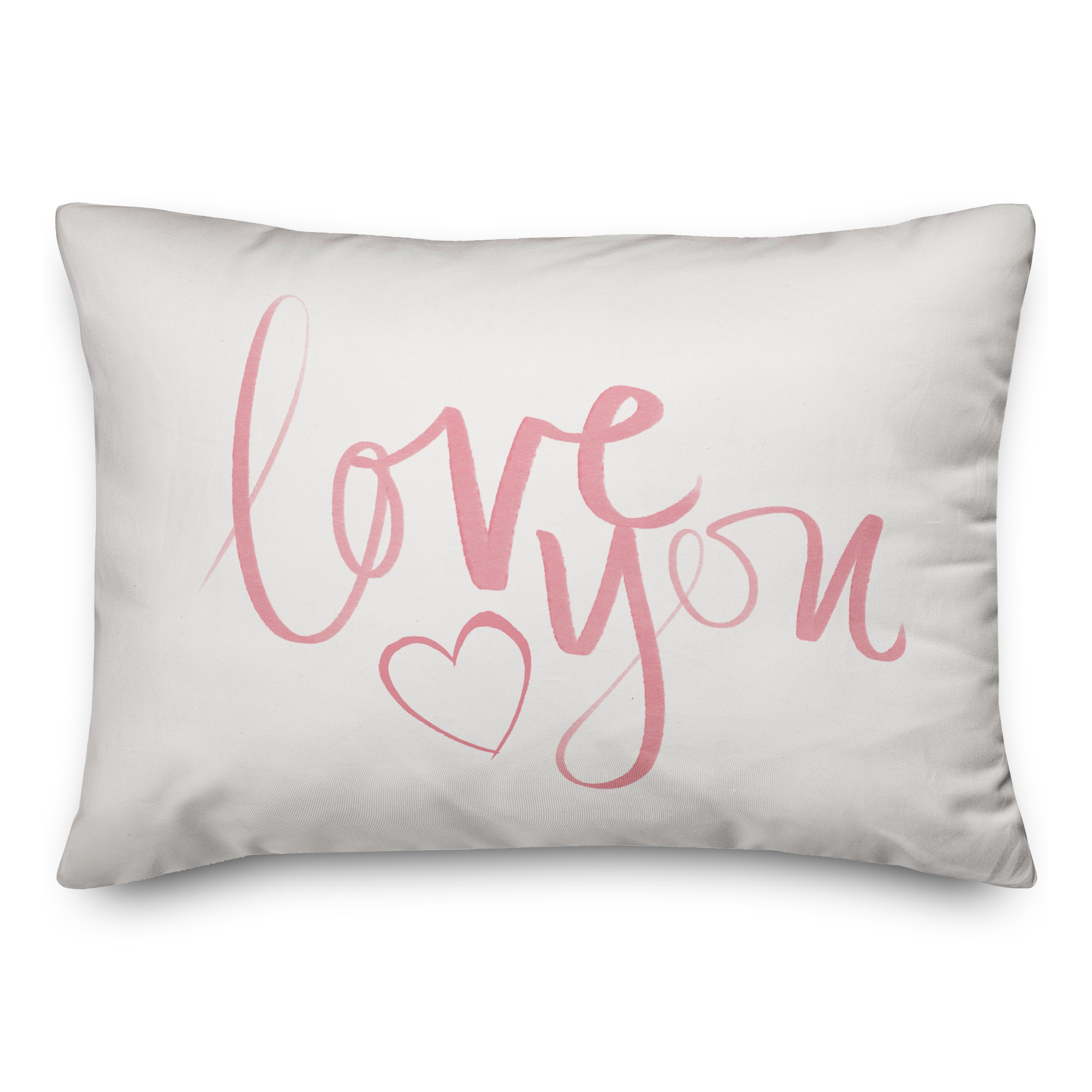 Love You Script 14x20 Spun Poly Pillow