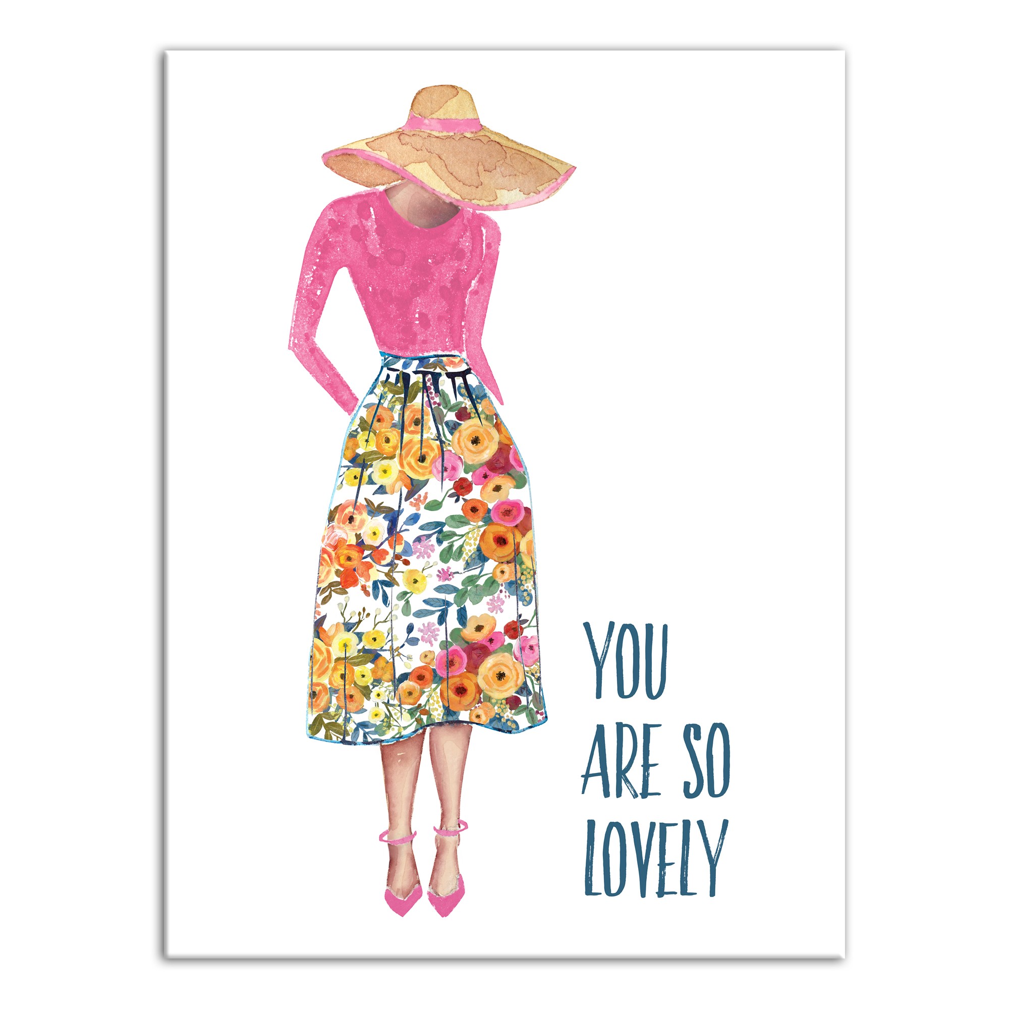 You are So Lovely 18x24 Canvas Wall Art