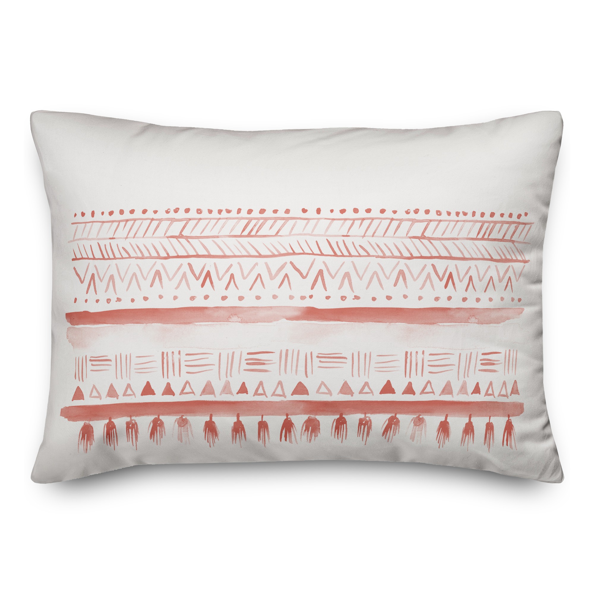 Two Sided Geo Pattern 14x20 Spun Poly Pillow