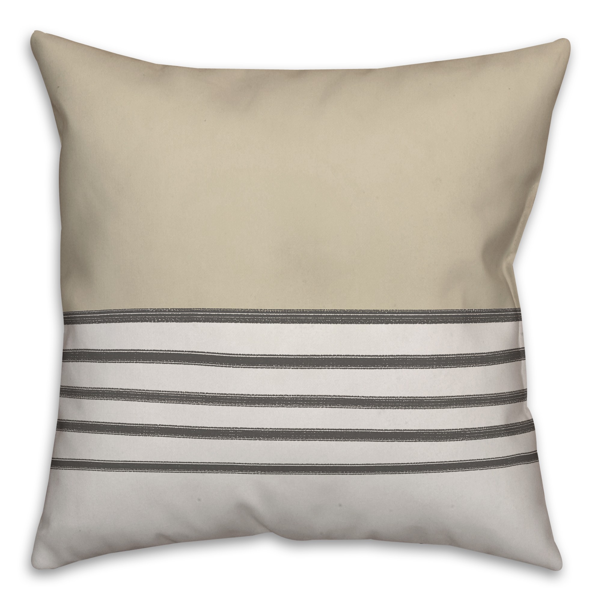 Taupe Stripes Pillow