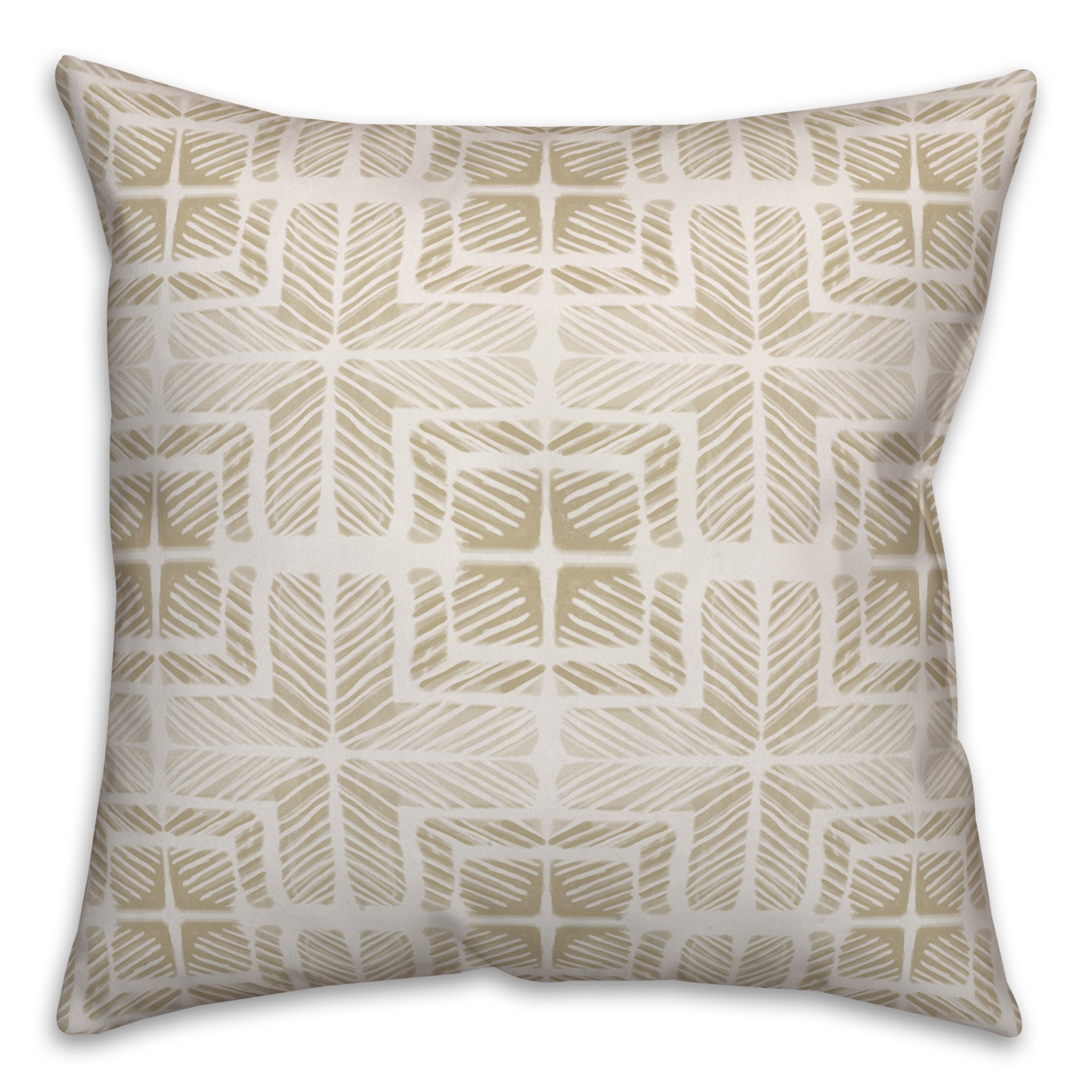 Taupe Shibori Pillow