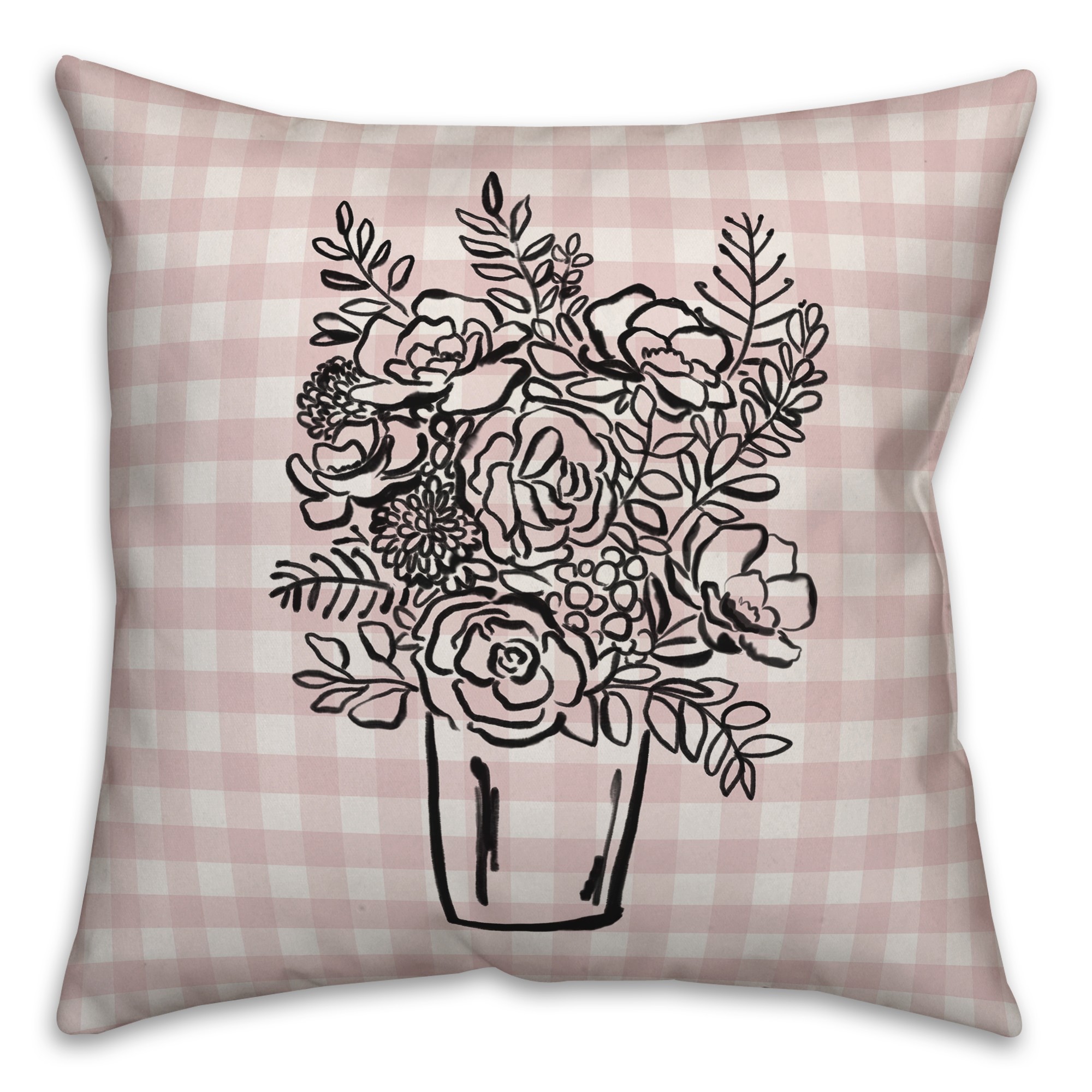 Floral Sketch Pillow