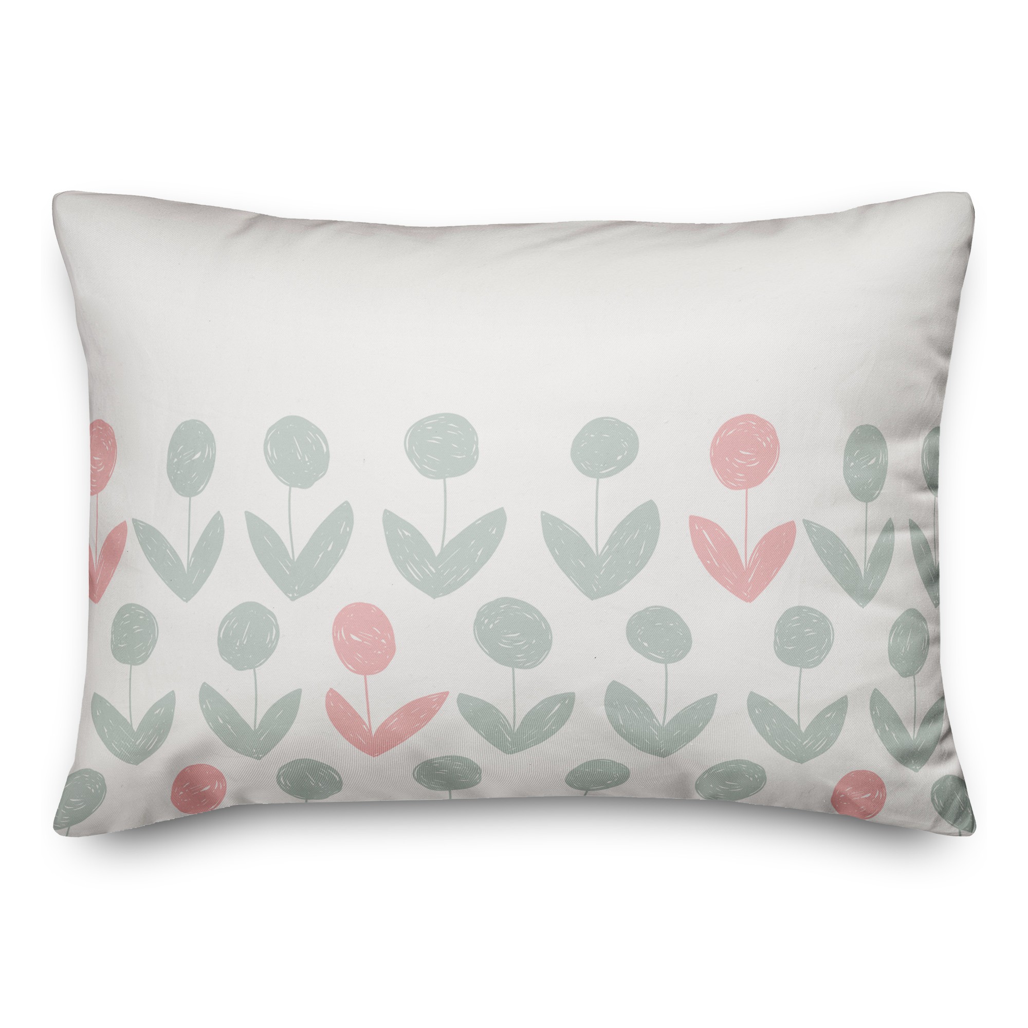 Modern Floral 14x20 Spun Poly Pillow