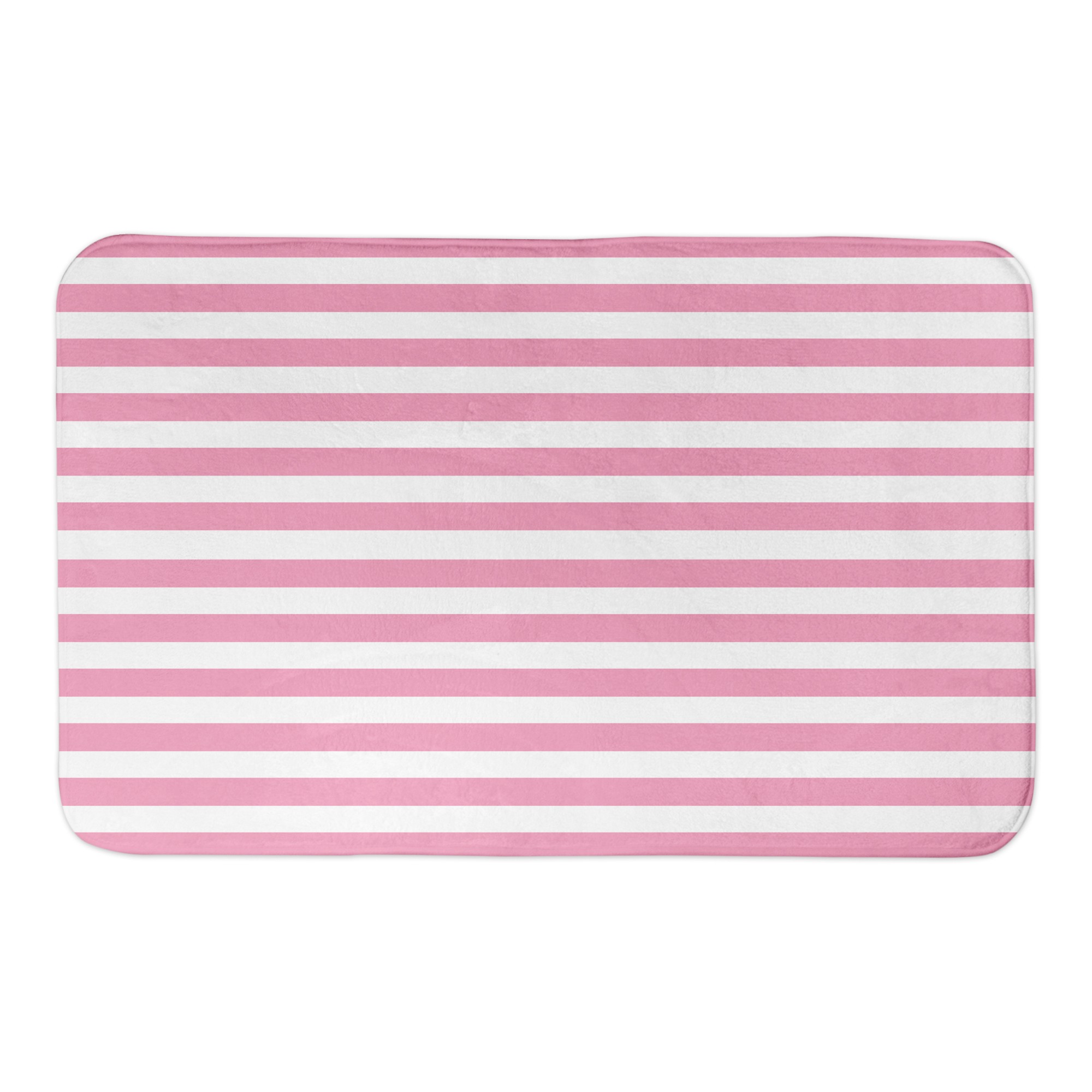 Pink Stripes 34x21 Bath Mat