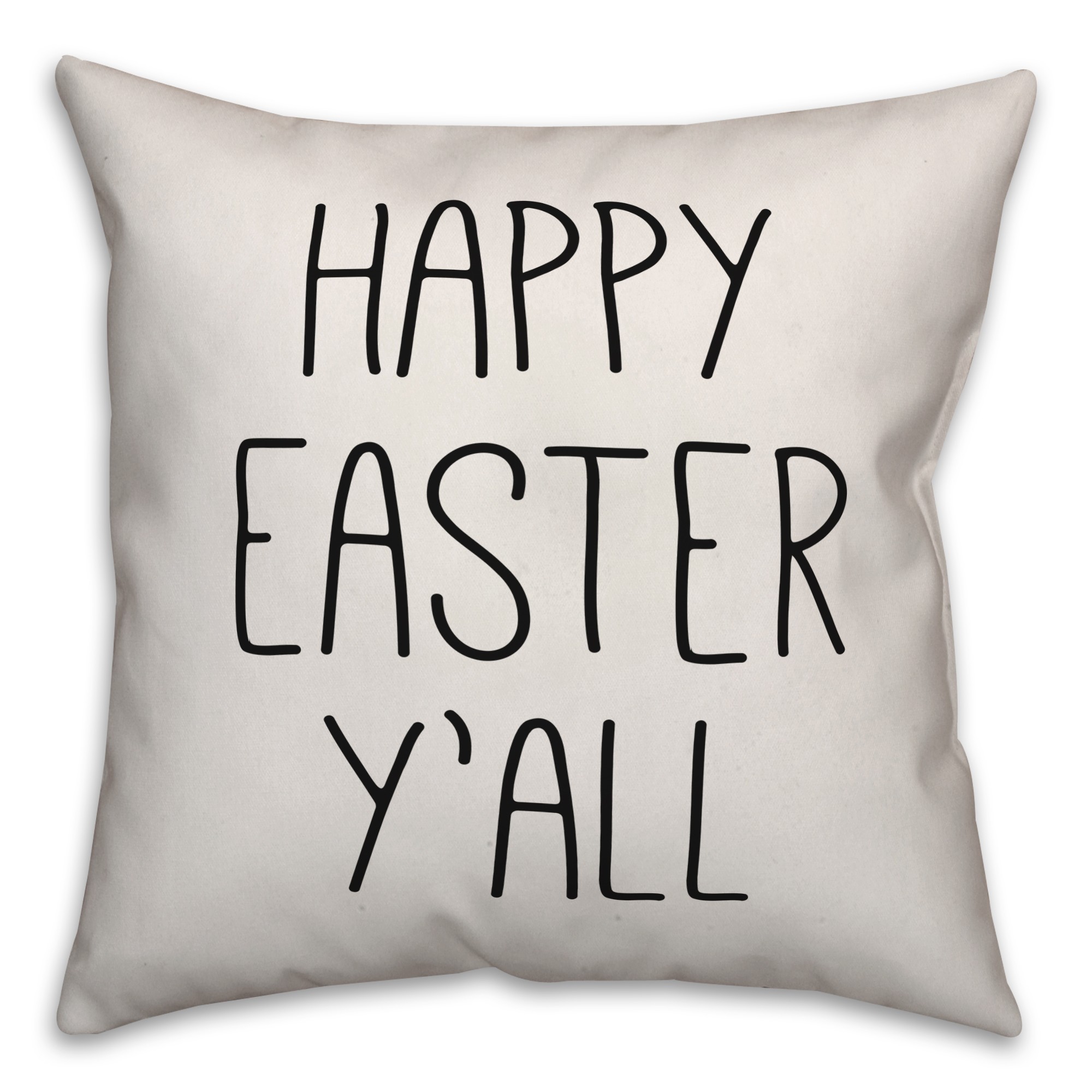 Happy Easter Y'all 18x18 Spun Poly Pillow