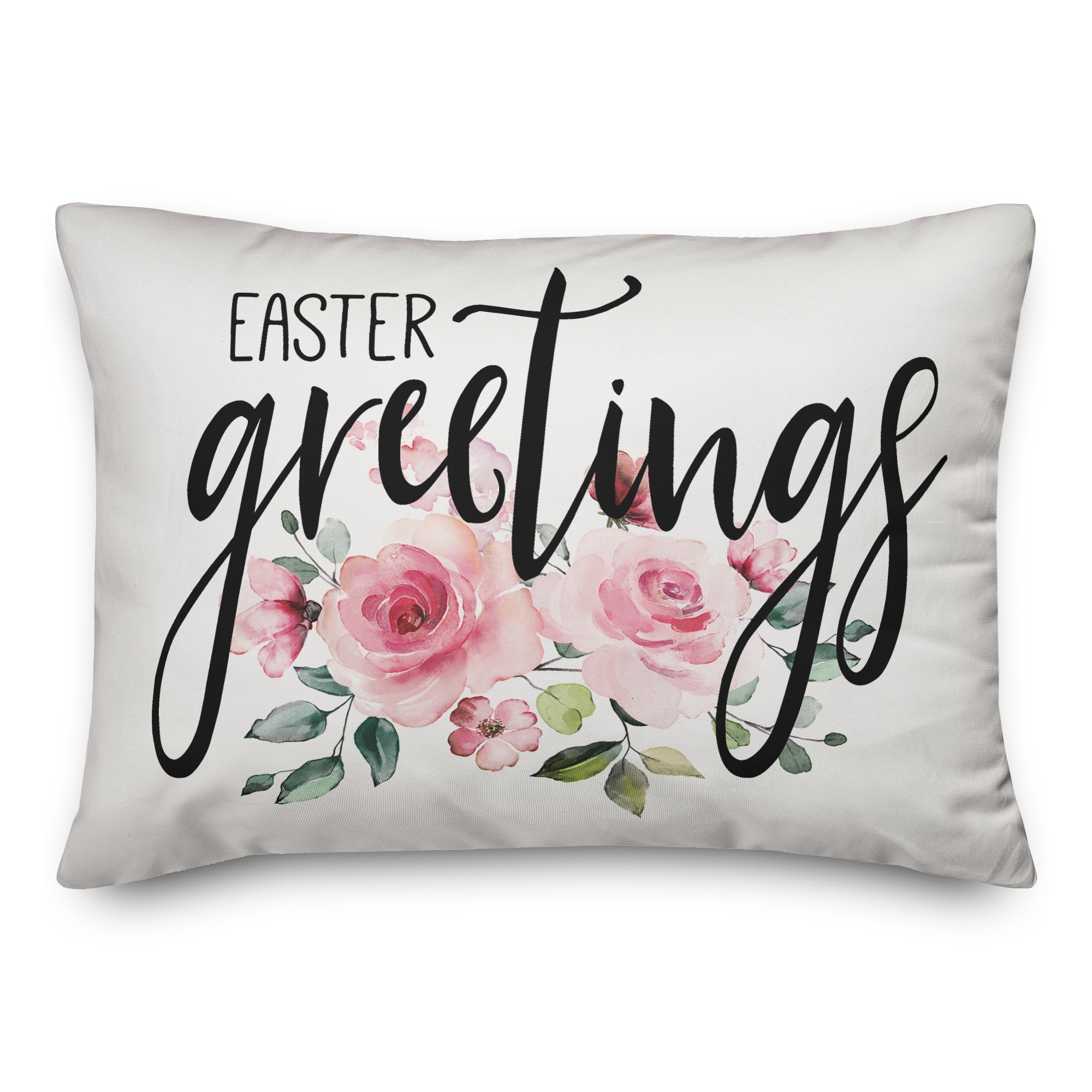 Easter Greetings 14x20 Spun Poly Pillow