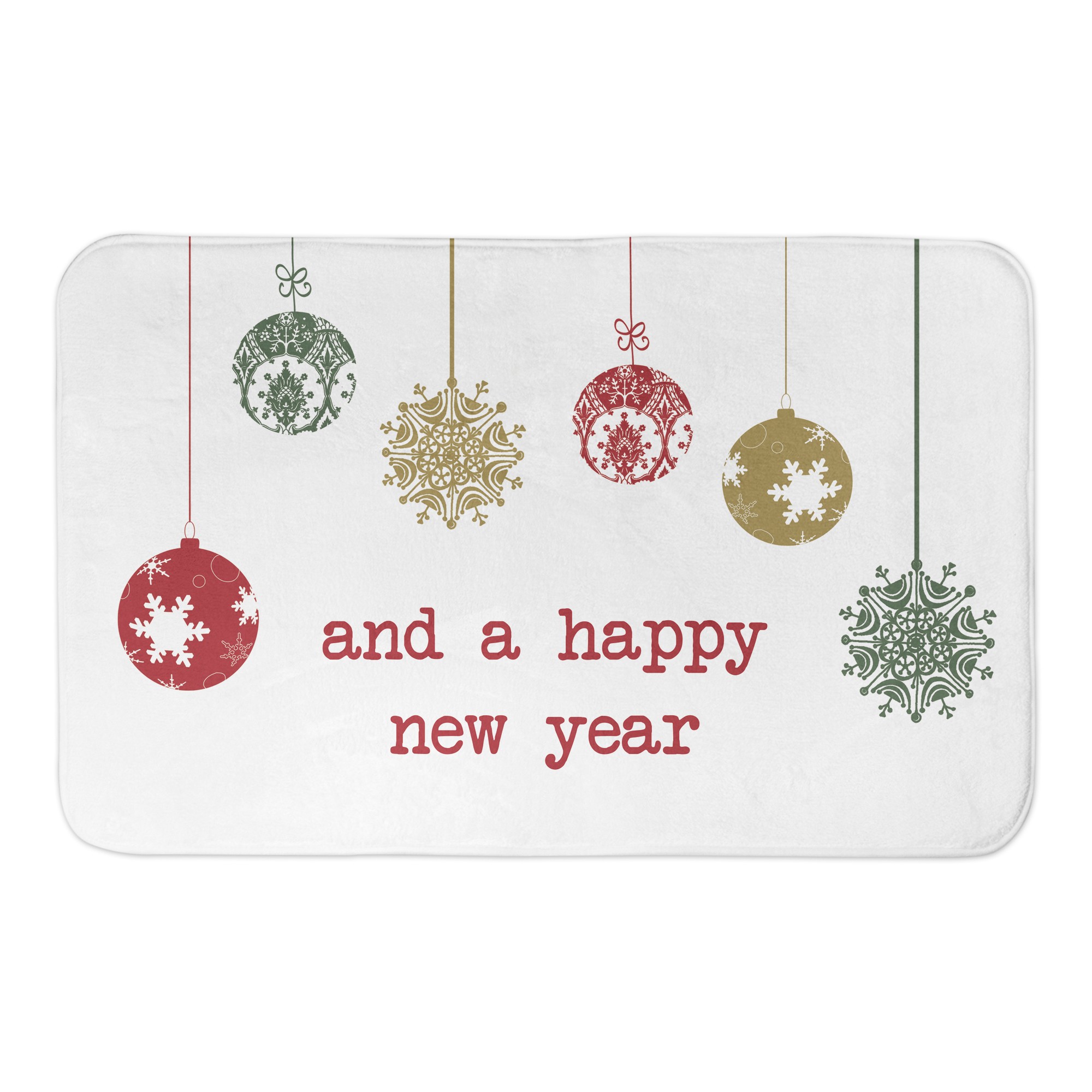 Happy New Year 34x21 Bath Mat
