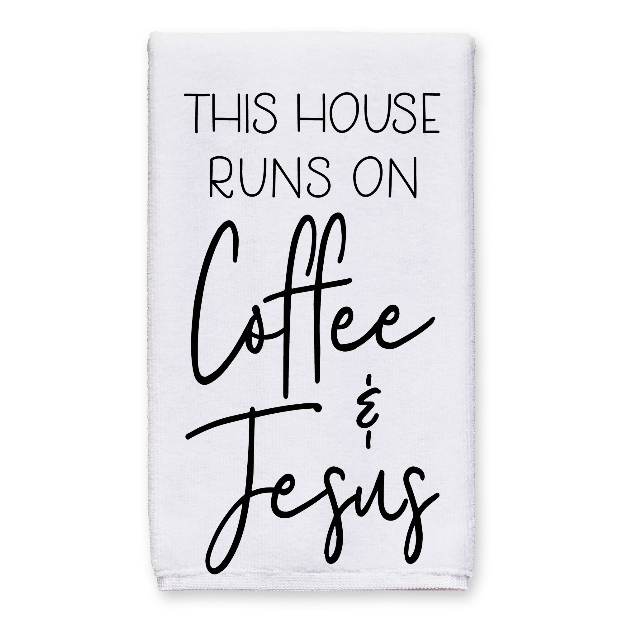 Coffee and Jesus Buffalo Check Textiles Collection