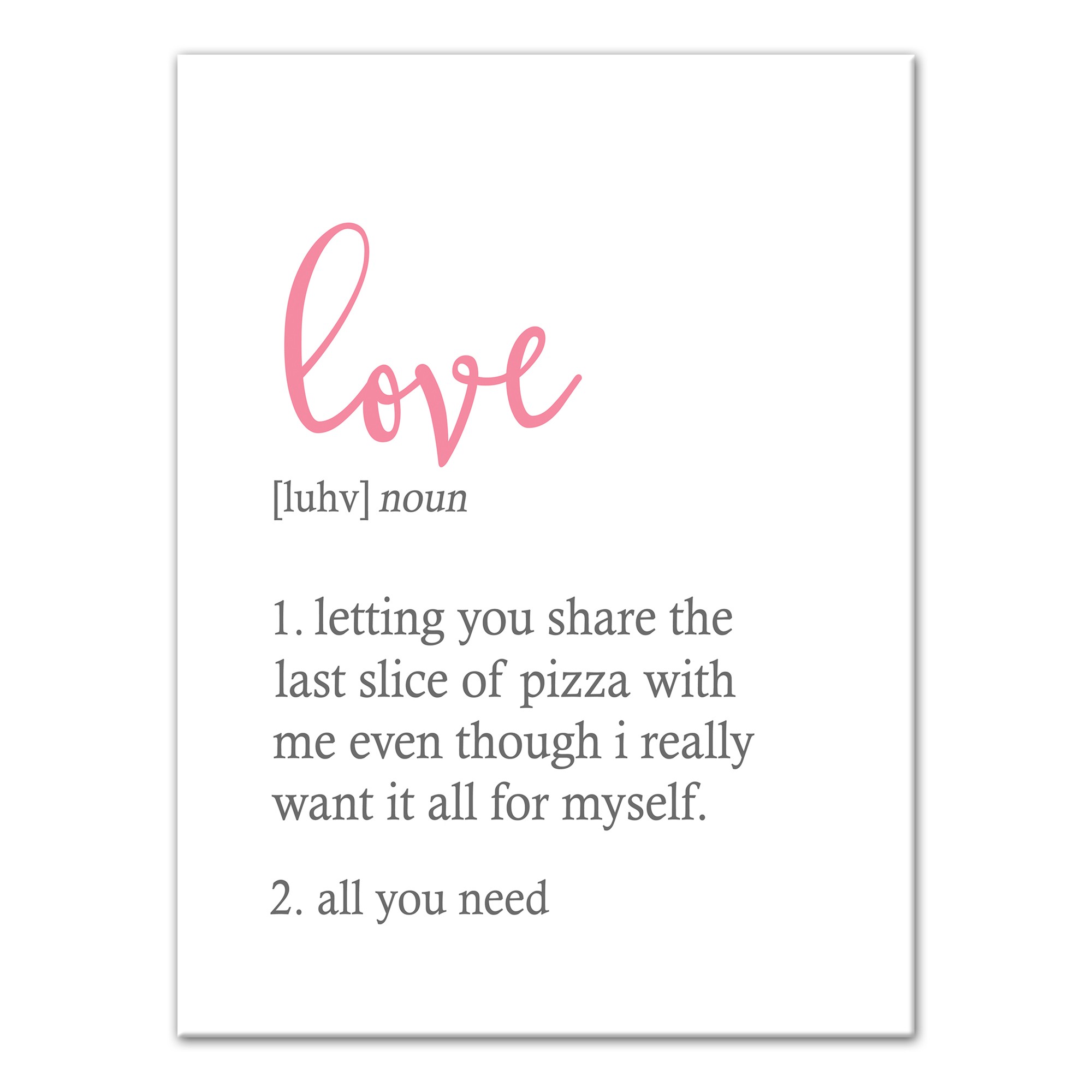 Love Definition Wall Art