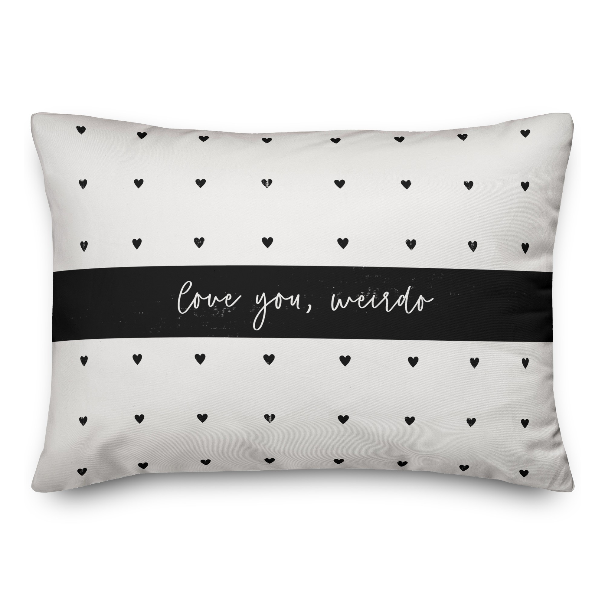 Love You Weirdo 14x20 Spun Poly Pillow