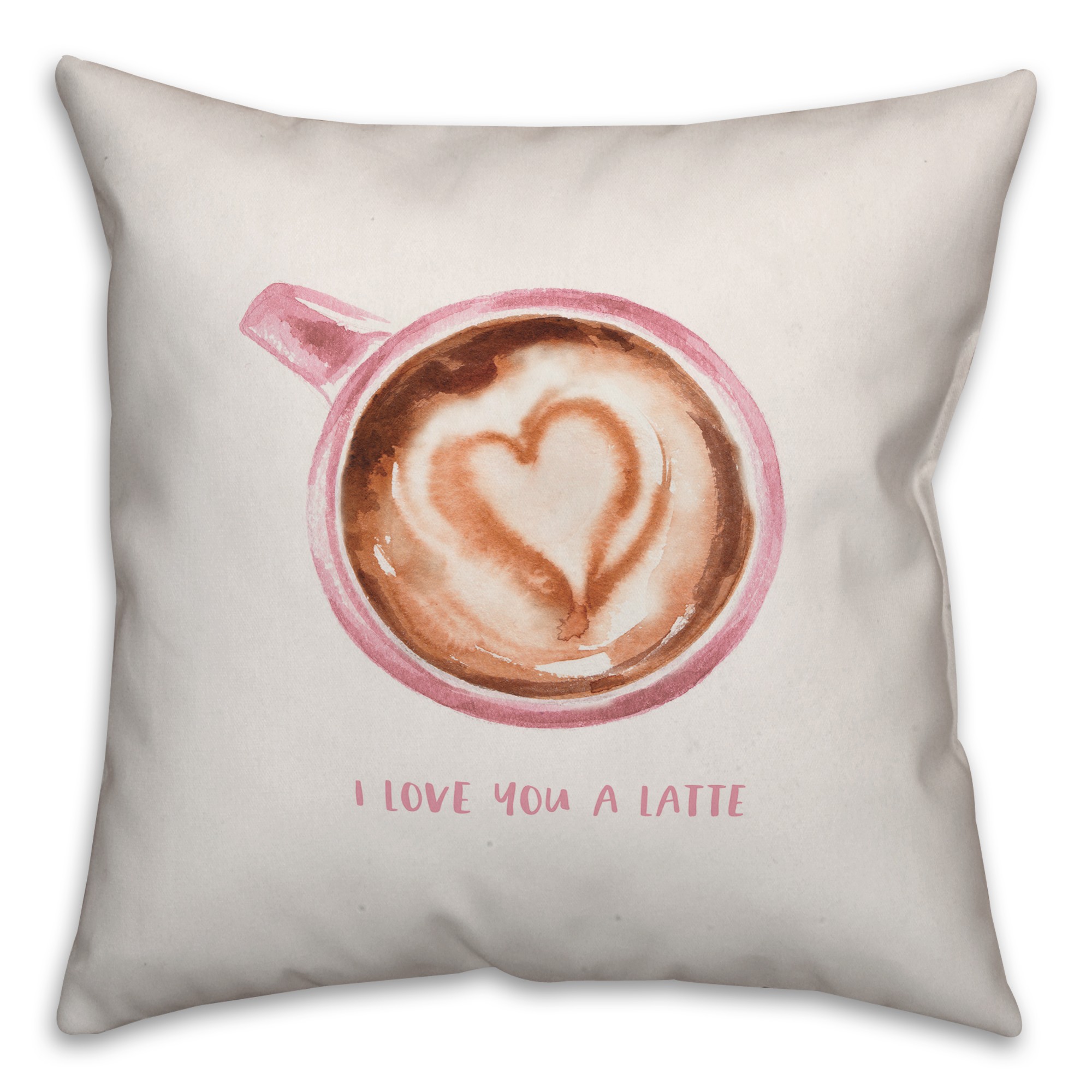 Love You A Latte Pillow