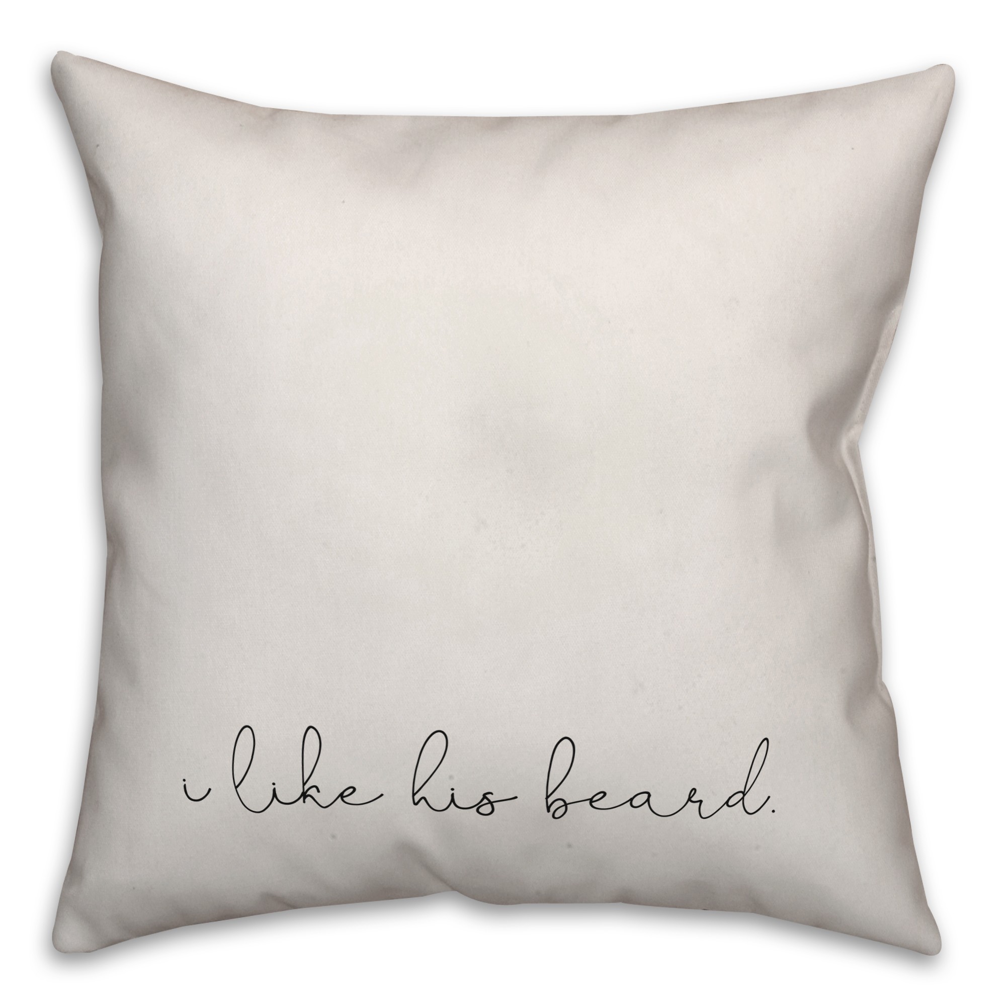 His Beard Her Butt Reversible Pillow