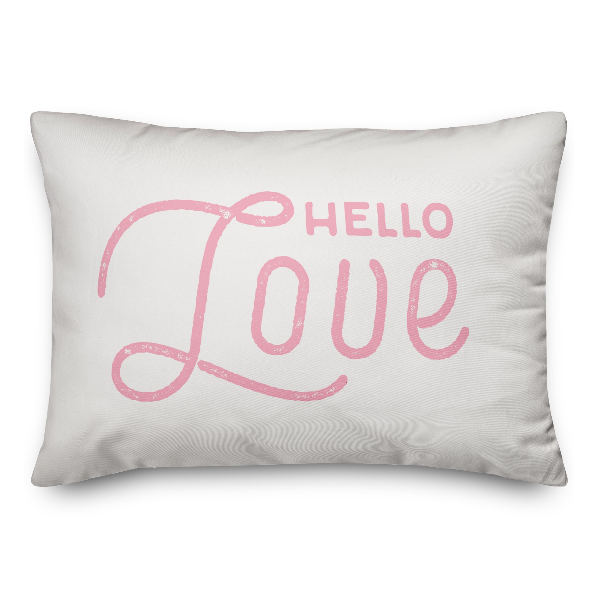 Hello Love 14x20 Spun Poly Pillow