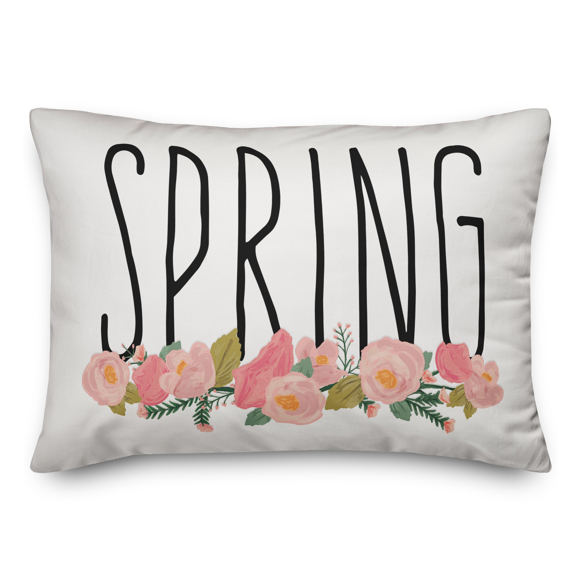 Spring Floral 14x20 Spun Poly Pillow
