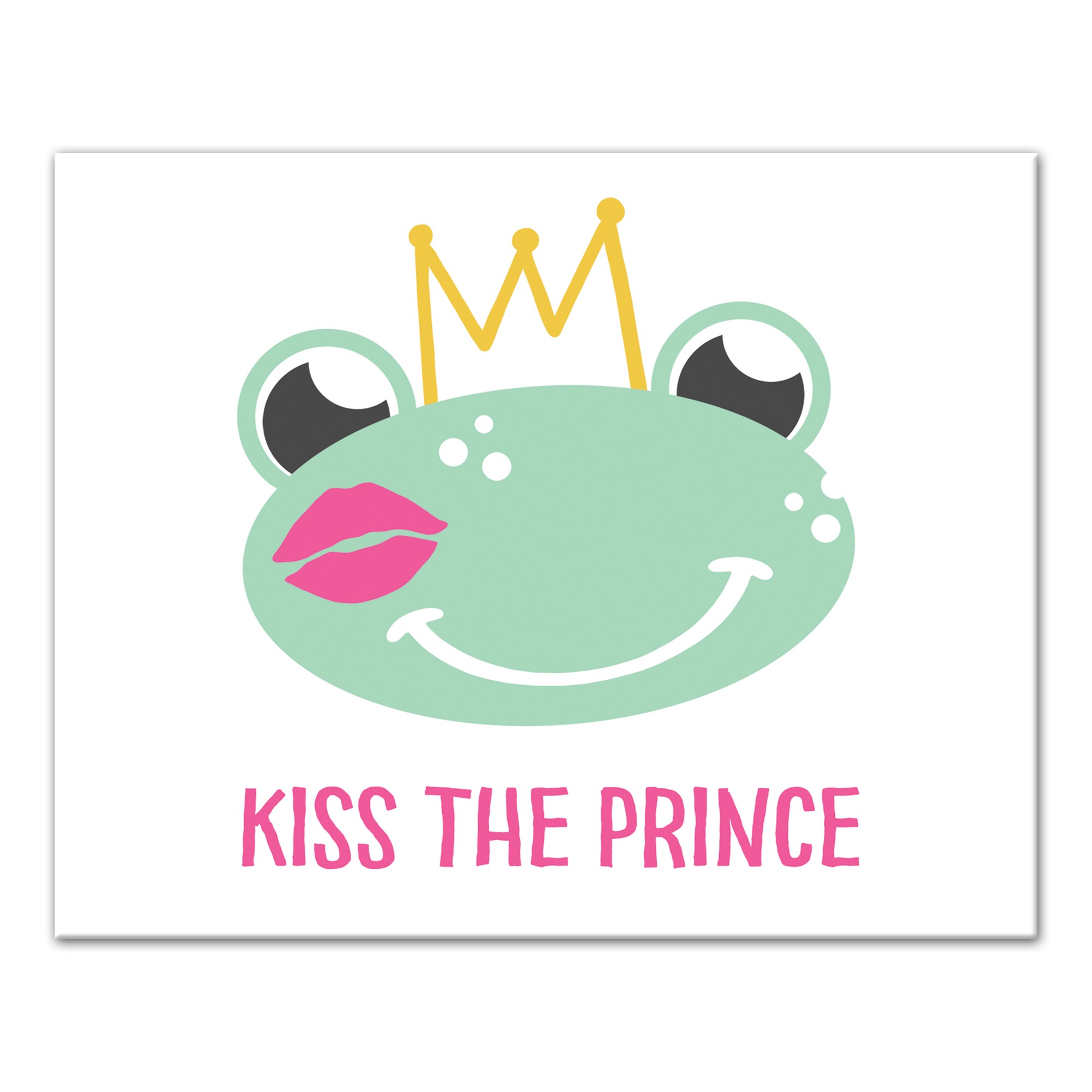 Kiss The Prince Canvas Wall Art