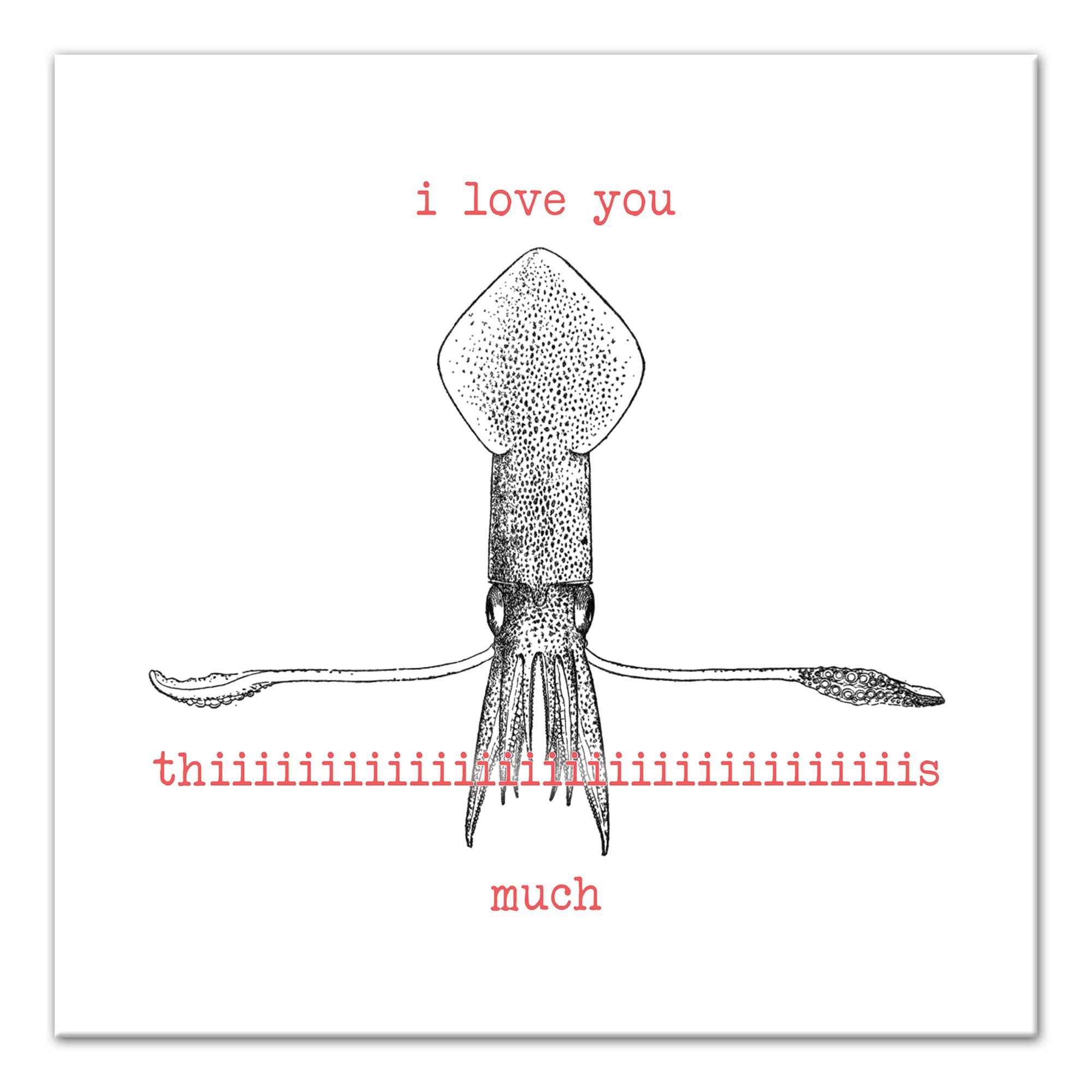 Squid Love Canvas Wall Art