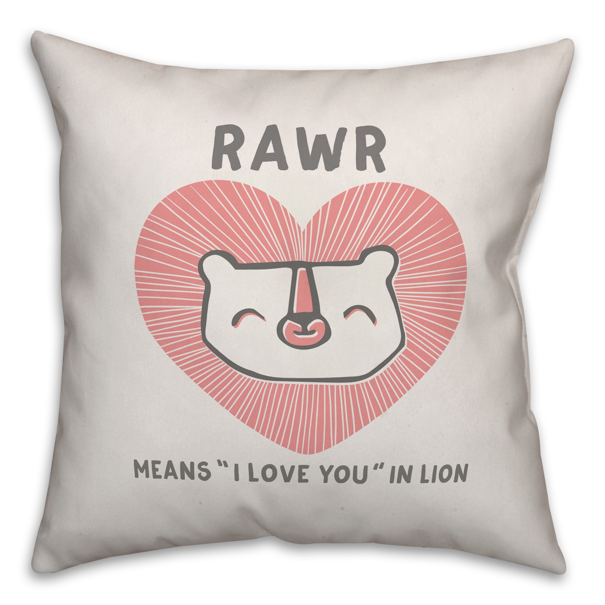 I Love You Lion Pillow