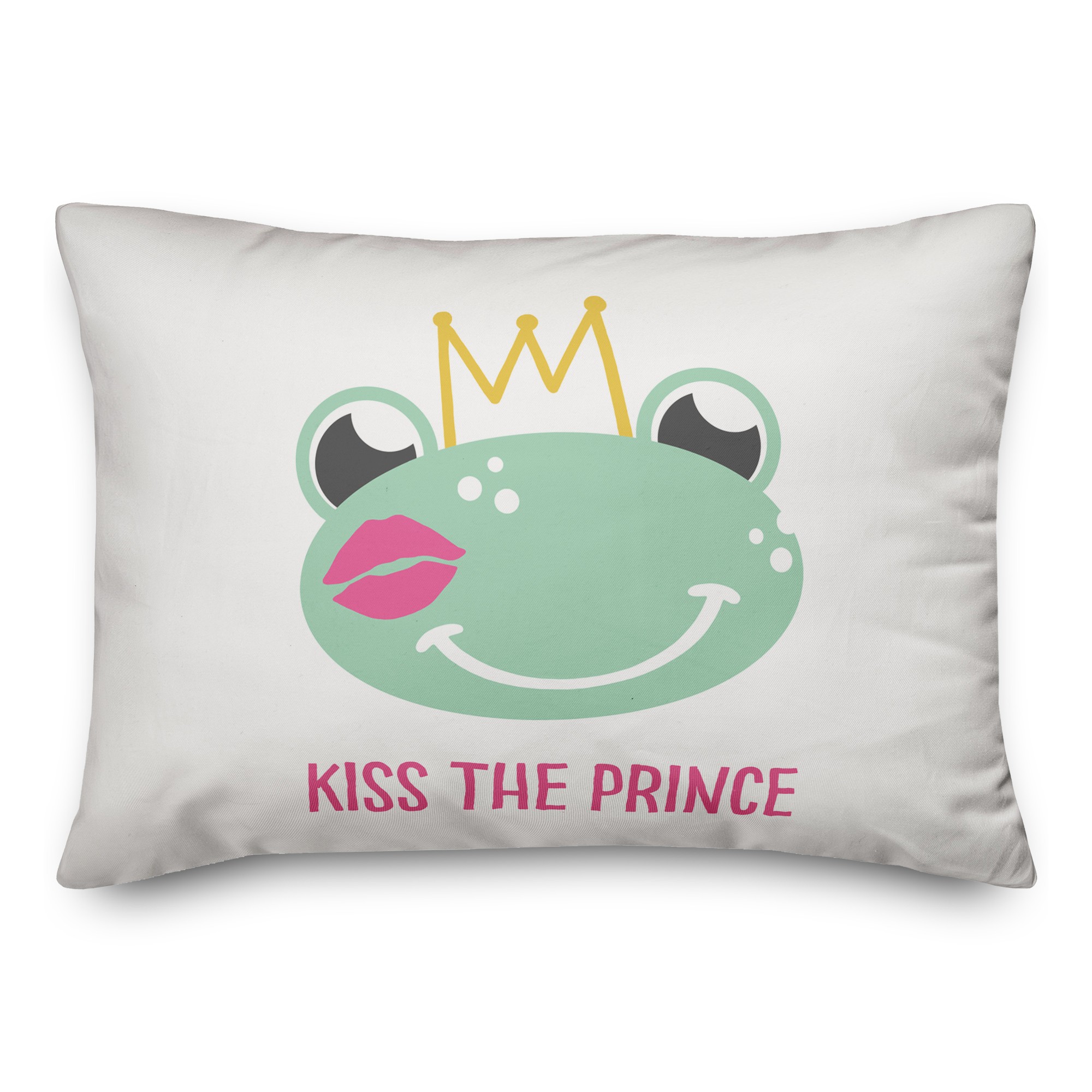 Kiss The Prince 14x20 Spun Poly Pillow