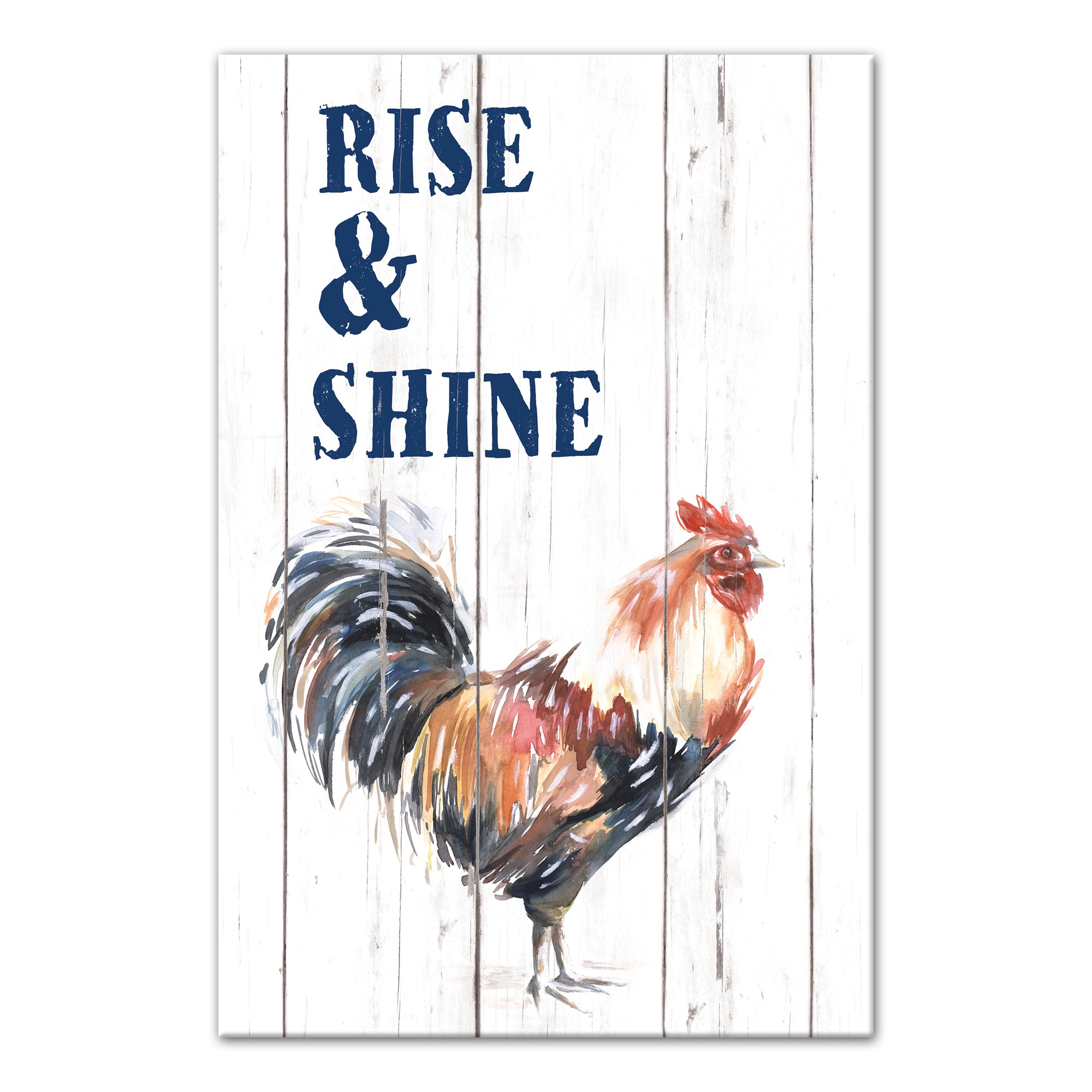 Rise & Shine Rooster 16x24 Canvas Wall Art