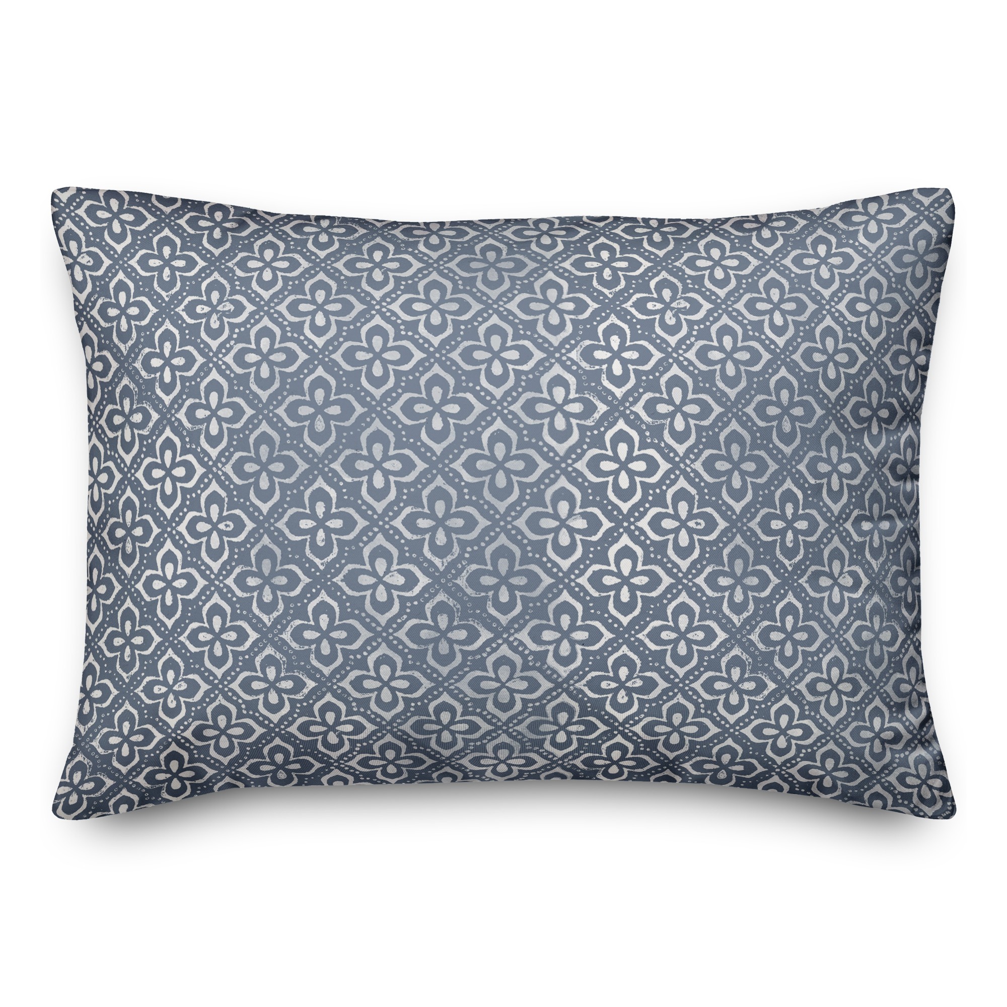 Distressed Tile Patterned 14x20 Spun Poly Pillow