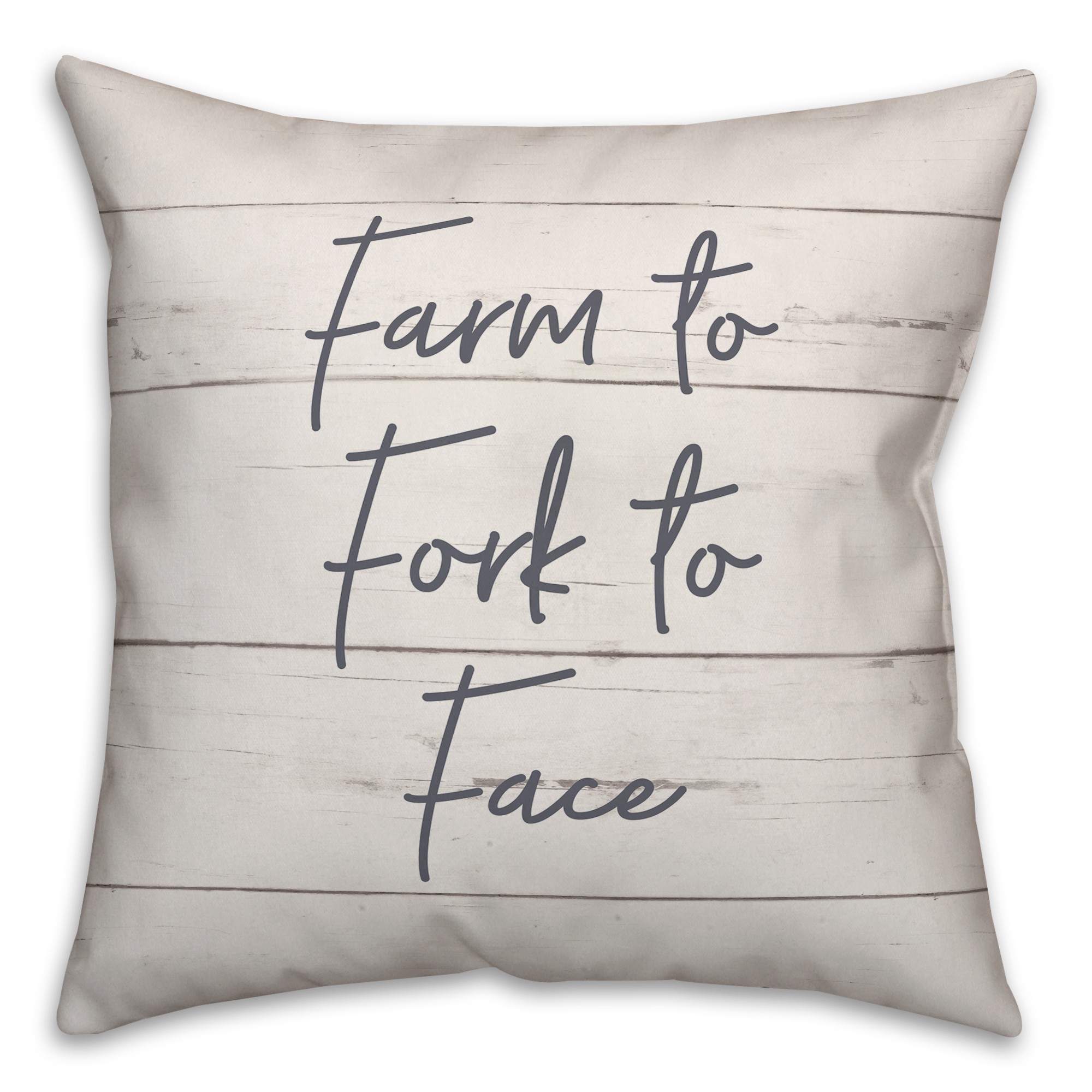 Farm to Fork to Face Pillow