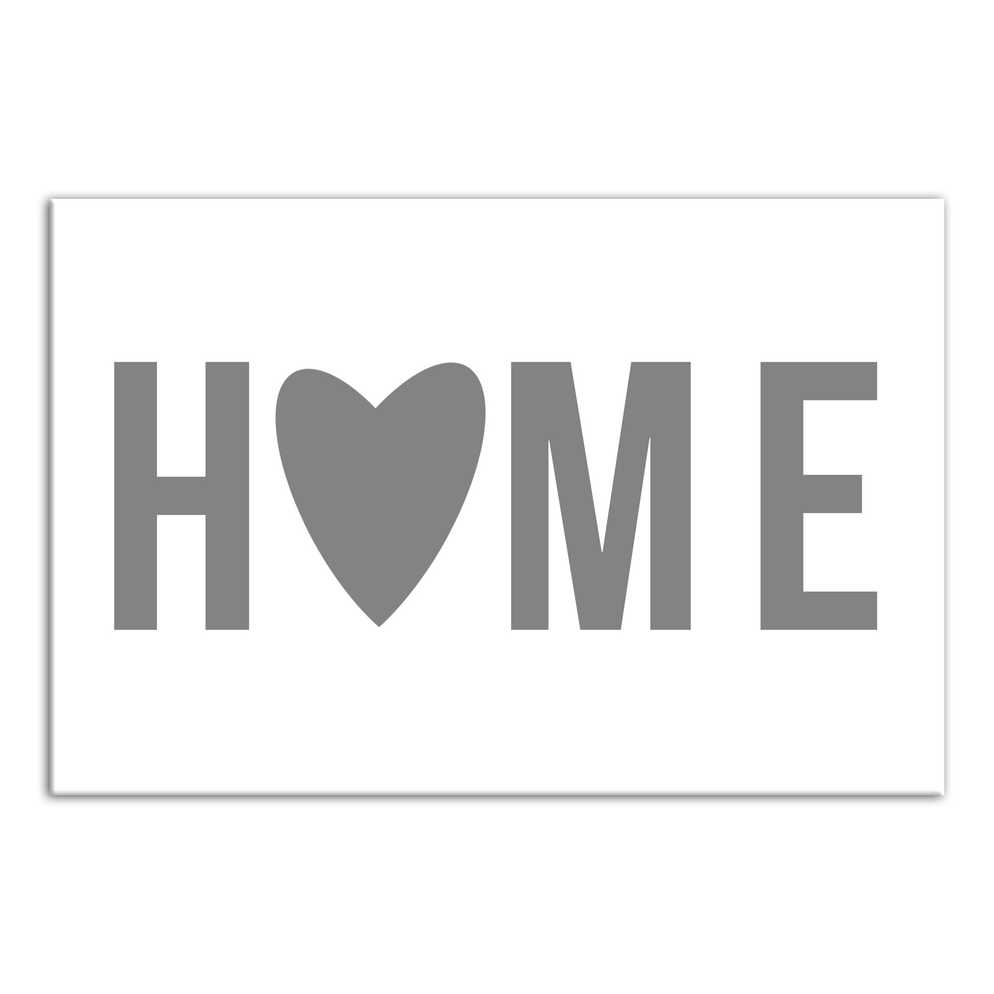 Home Heart Grey Wall Art