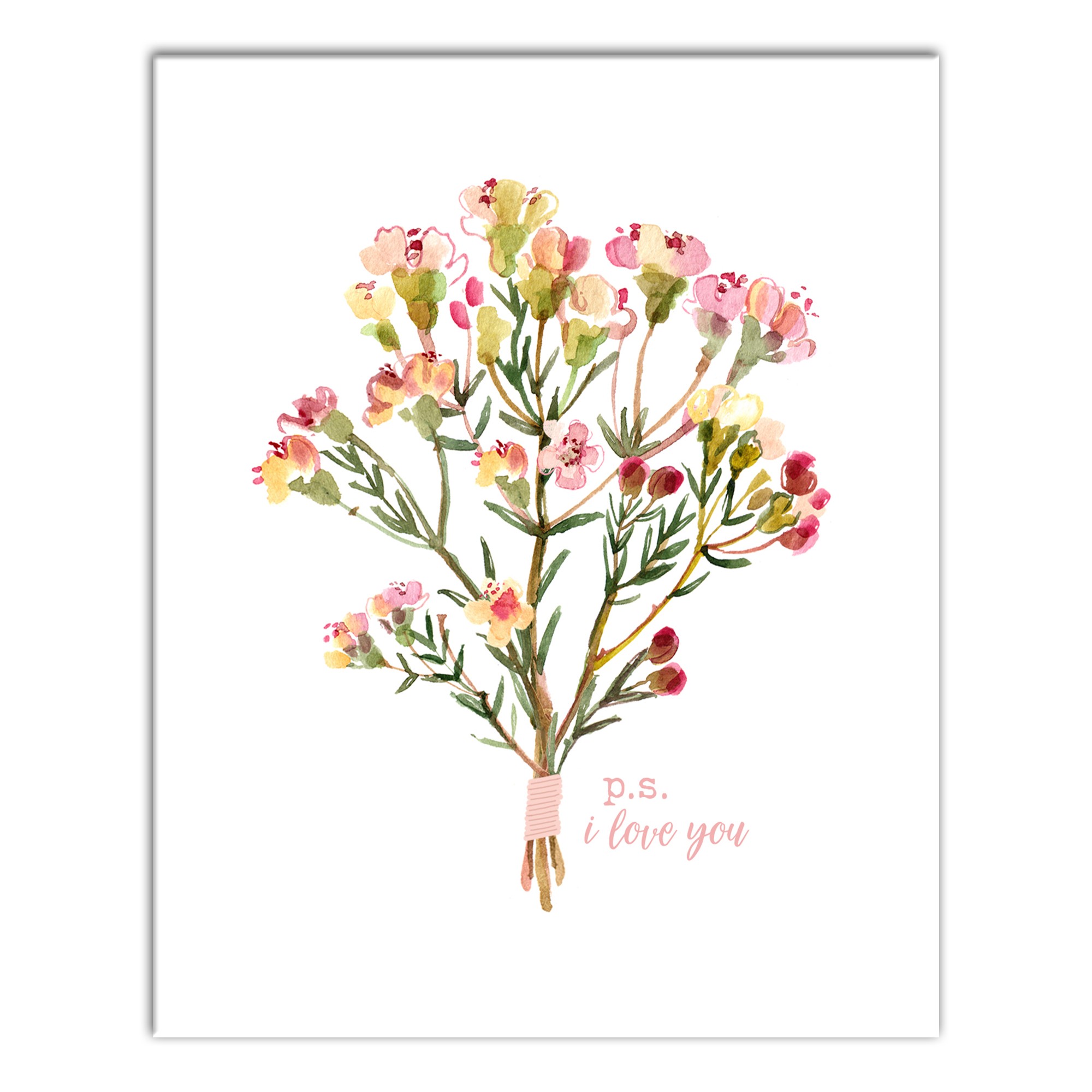 I Love You Bouquet Wall Art