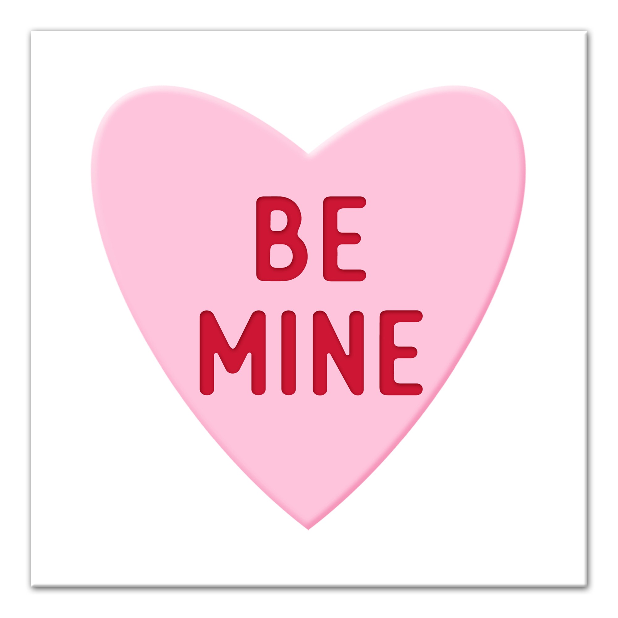 Be Mine Candy Heart Wall Art