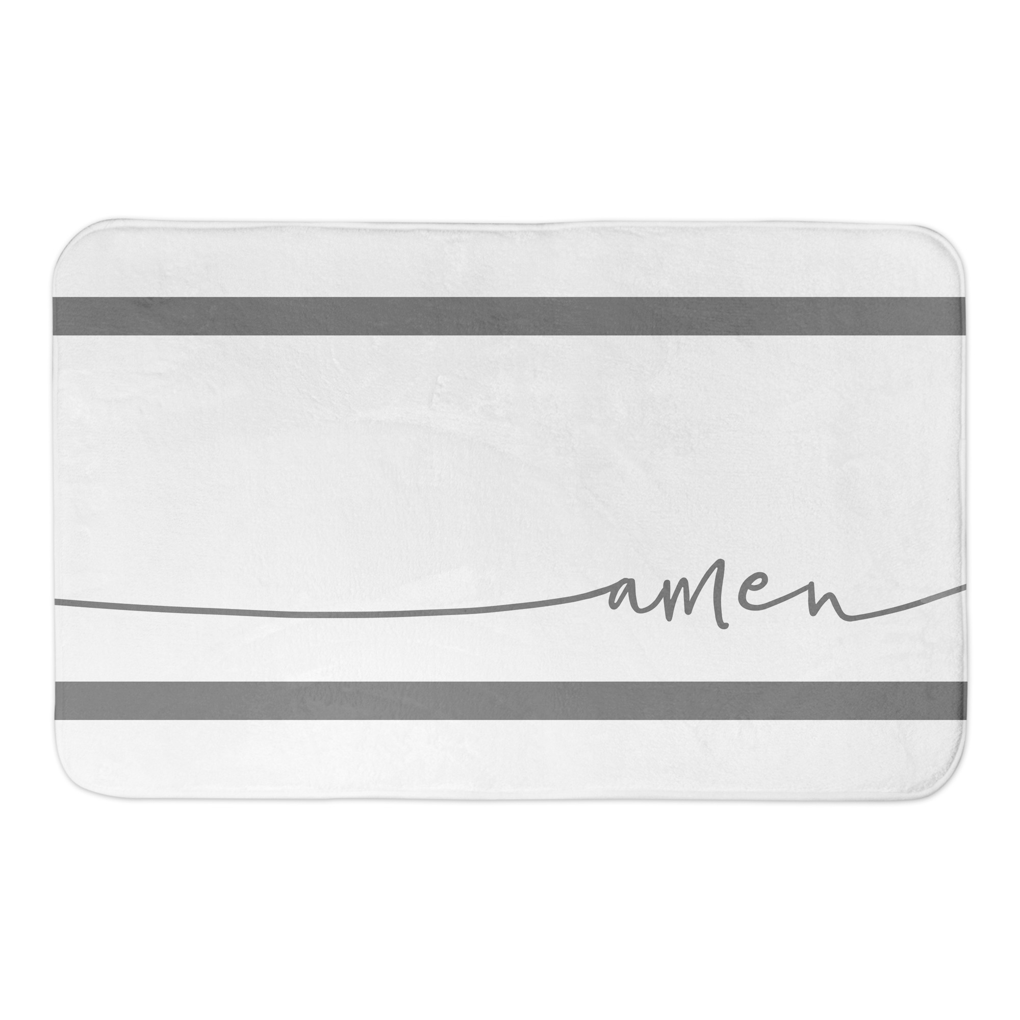 Script Amen 34x21 Bath Mat