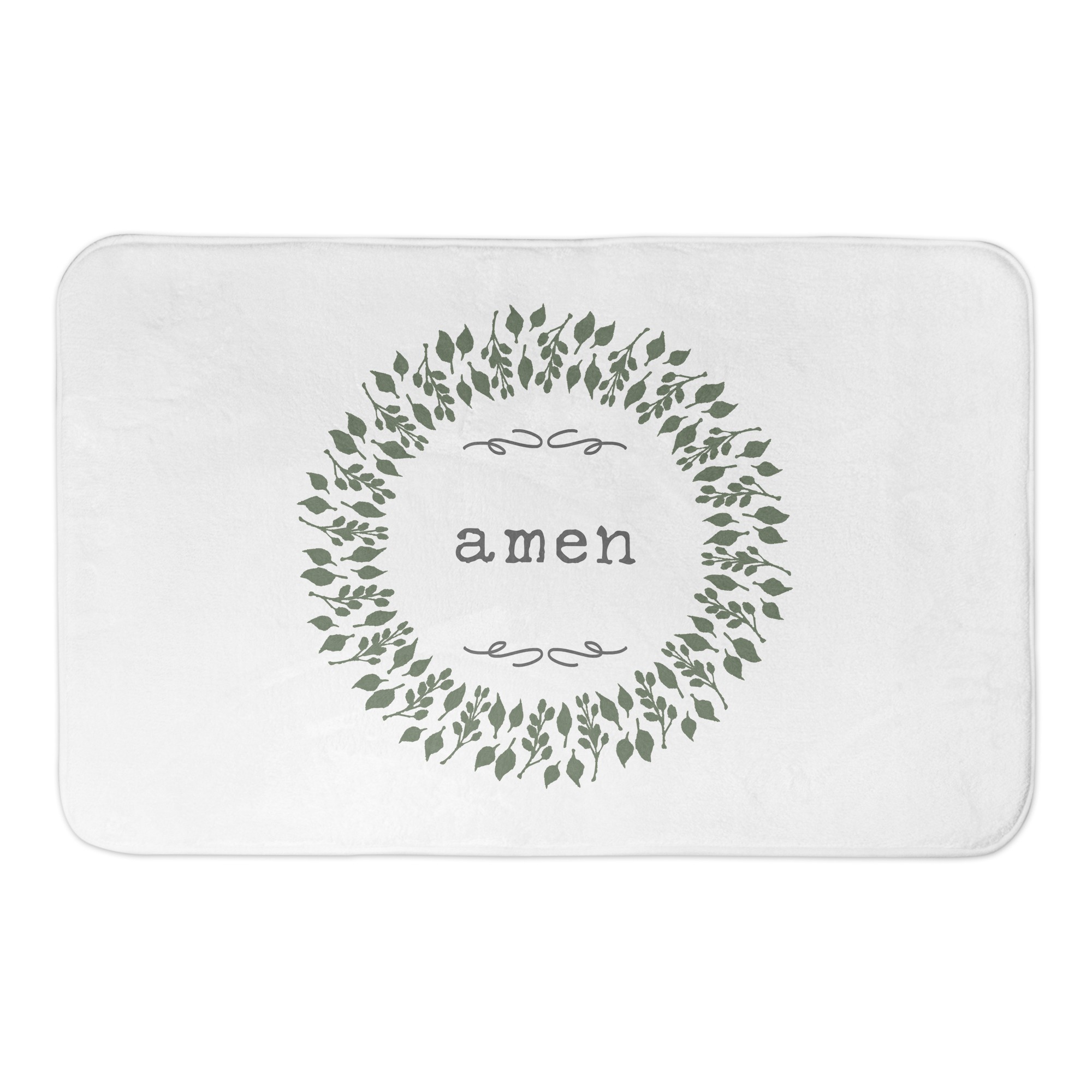 Amen Wreath 34x21 Bath Mat