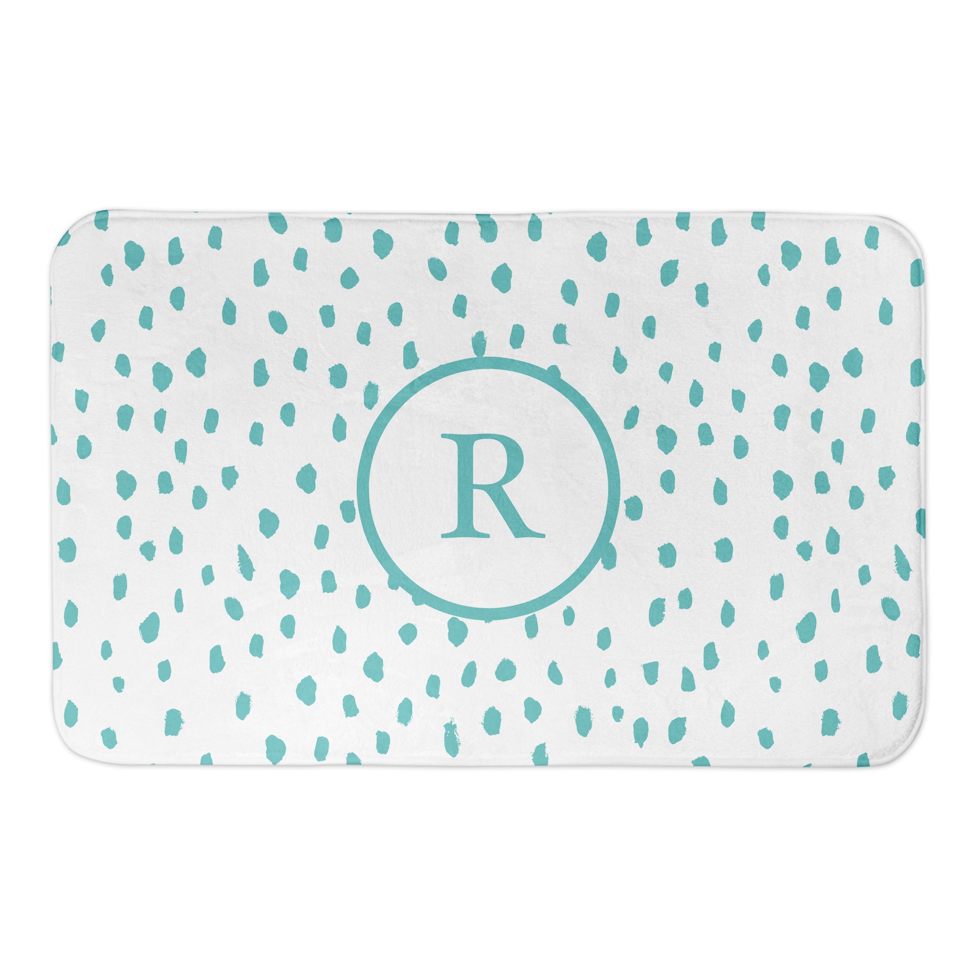 Falling Raindrops 34x21 Personalized Bath Mat