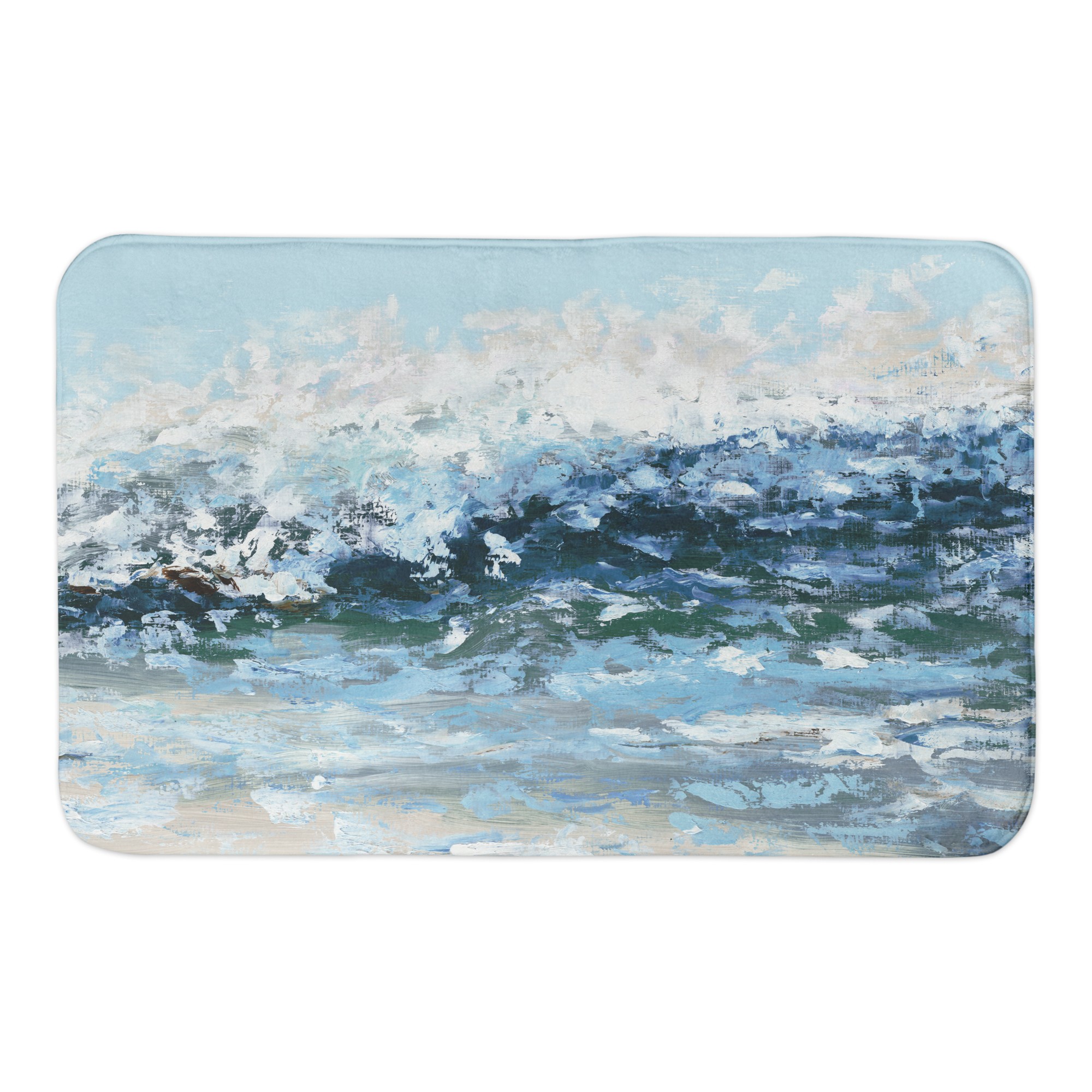 Ocean Waves 34x21 Bath Mat