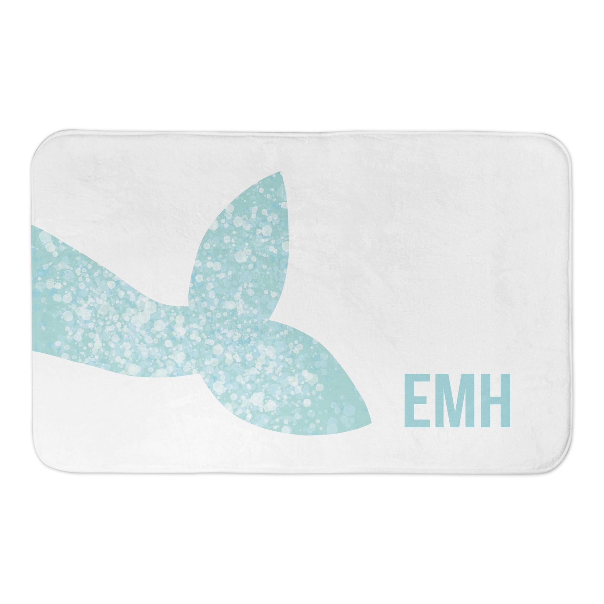 Mermaid Tail 34x21 Personalized Bath Mat