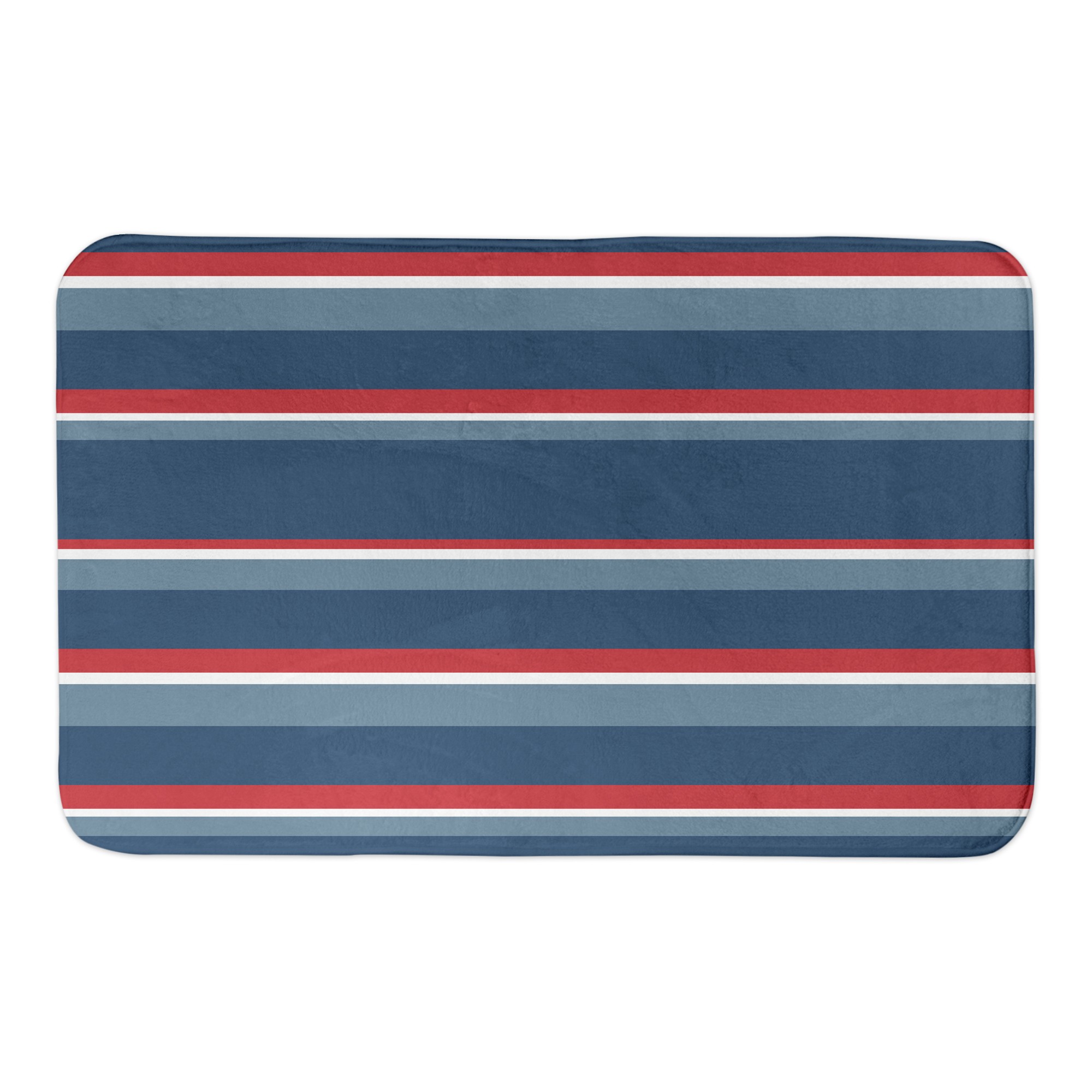 Nautical Stripes 34x21 Bath Mat