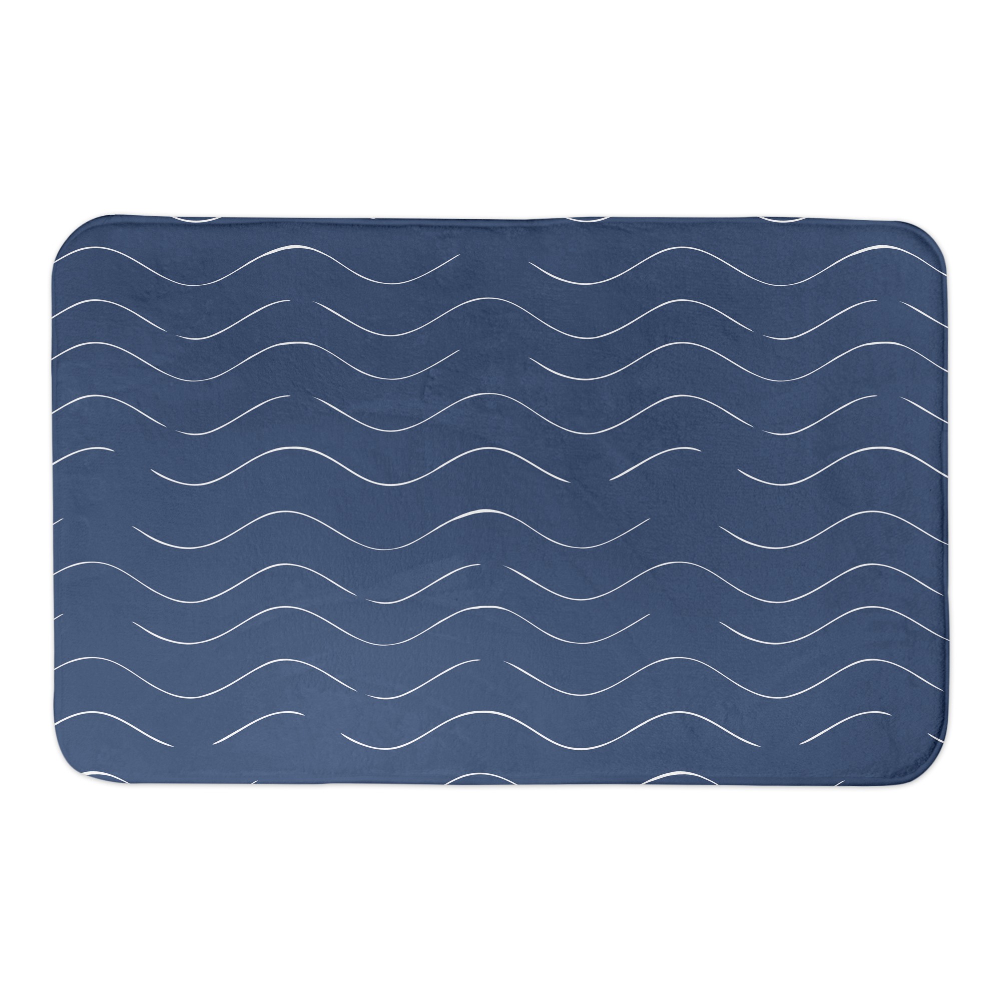 Wave Pattern 34x21 Bath Mat