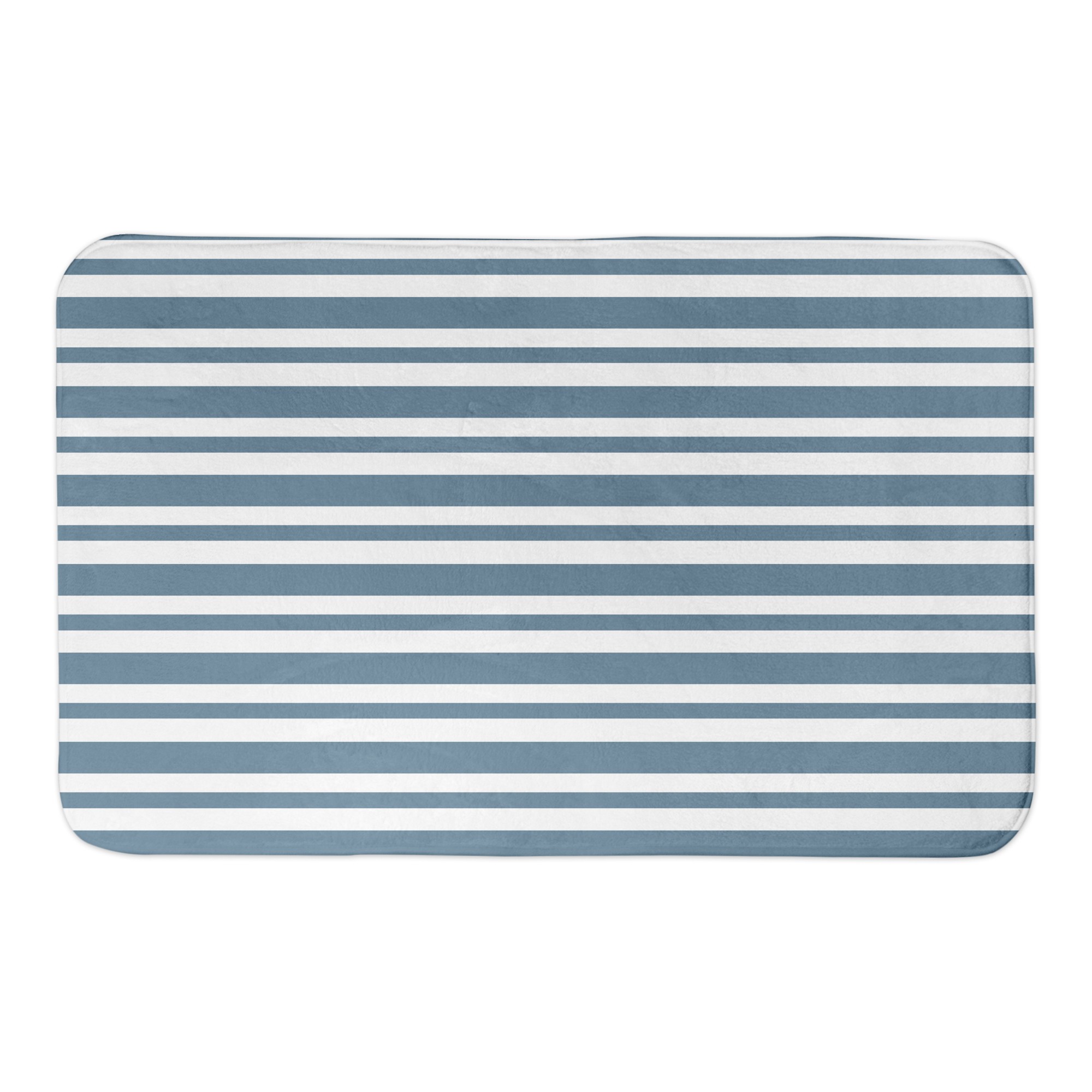 Nautical Stripes 34x21 Bath Mat