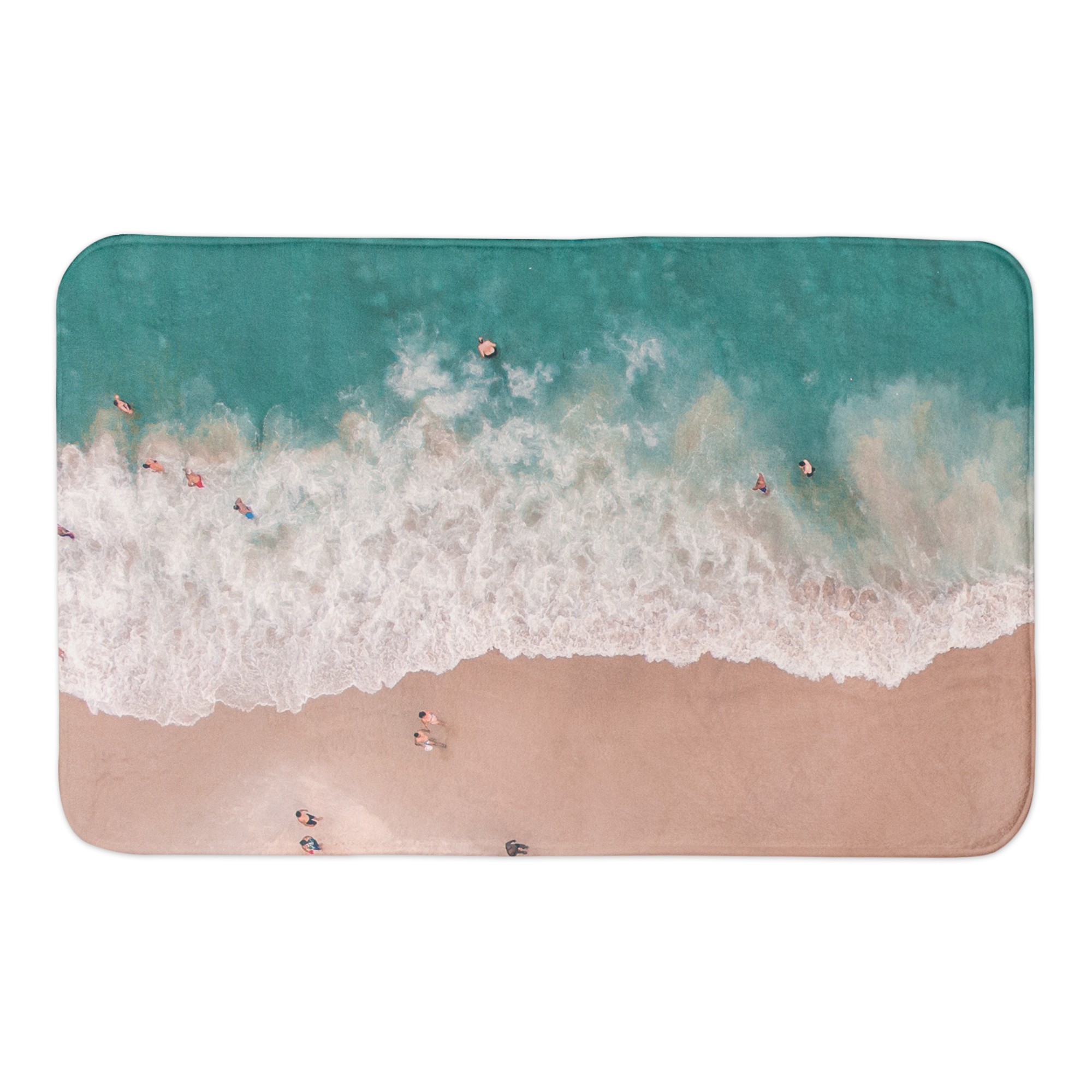 Beach Bird's Eye View  34x21 Bath Mat