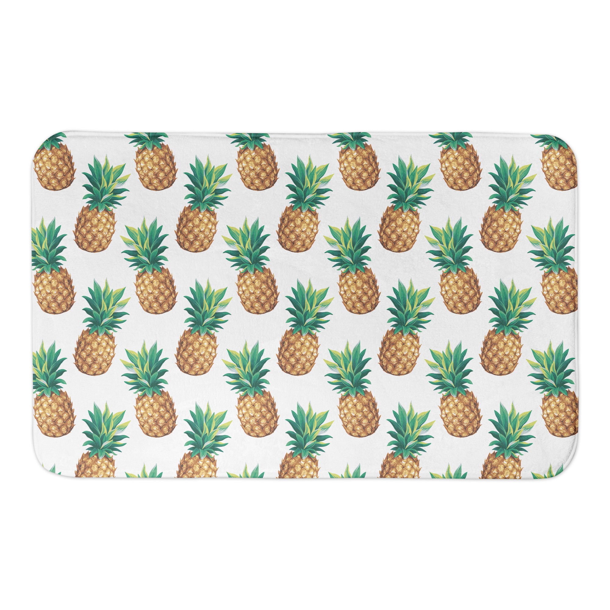 Pineapple Pattern 34x21 Bath Mat