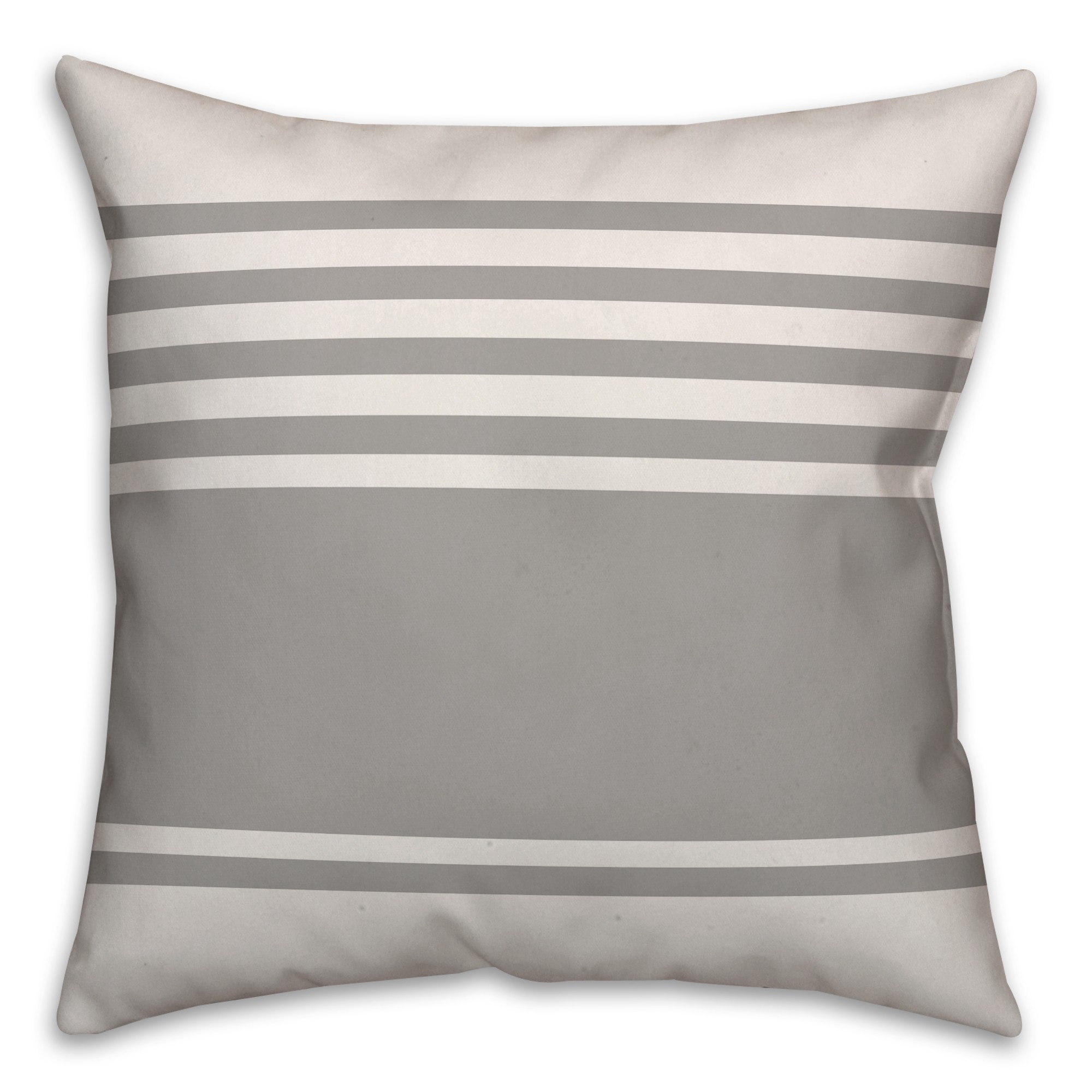 Simple Gray Stripes Pillow