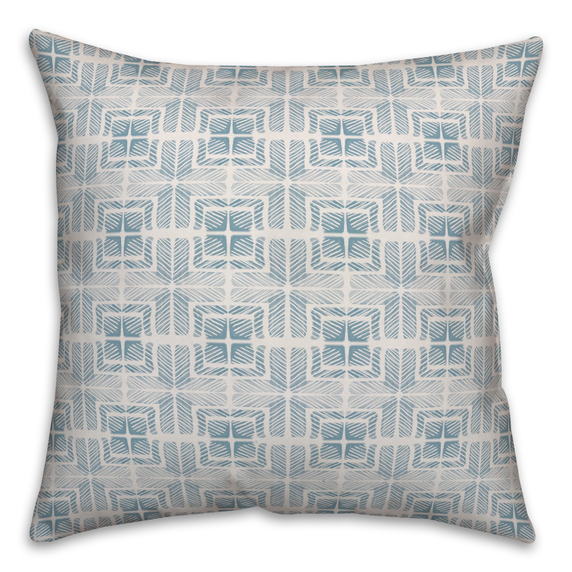 Blue Tile Shibori Pillow