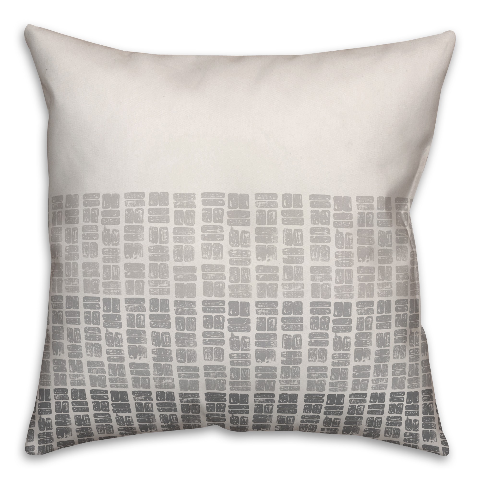Dusty Gray Stamps Pillow