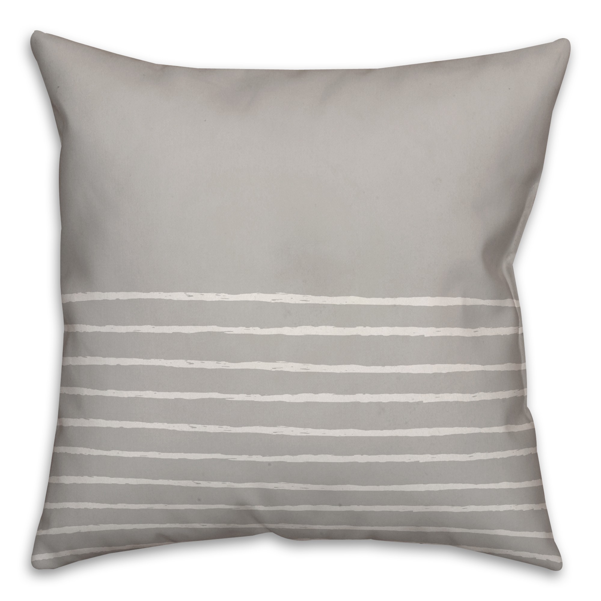 Sketched Gray Stripes Pillow