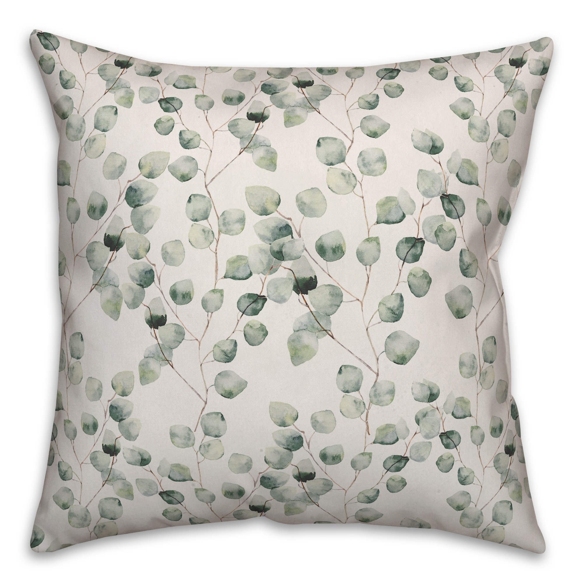 Soft Eucalyptus Pattern Pillow